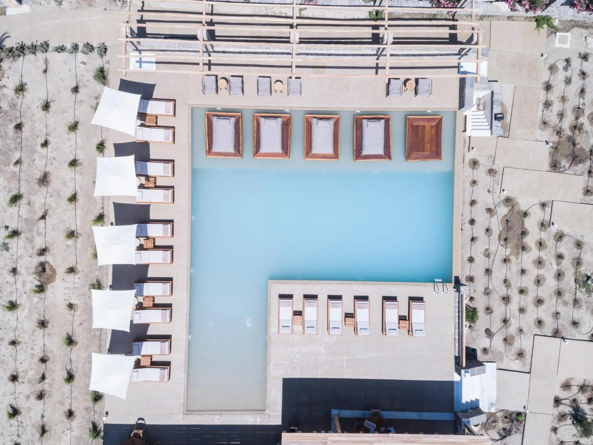 Bird's eye view in Ammothines Cycladic Suites