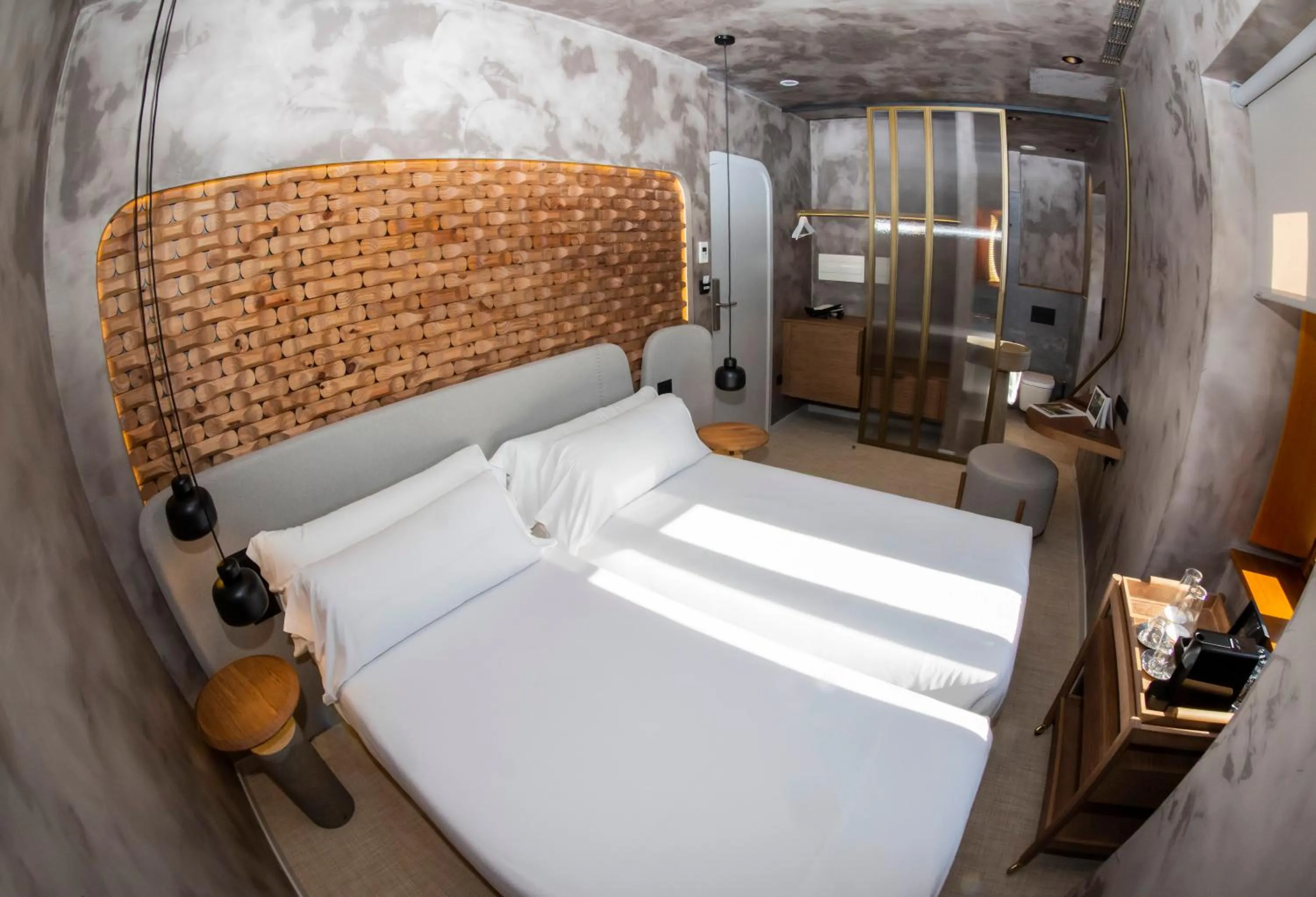 Bed in Hotel Faro Lariño