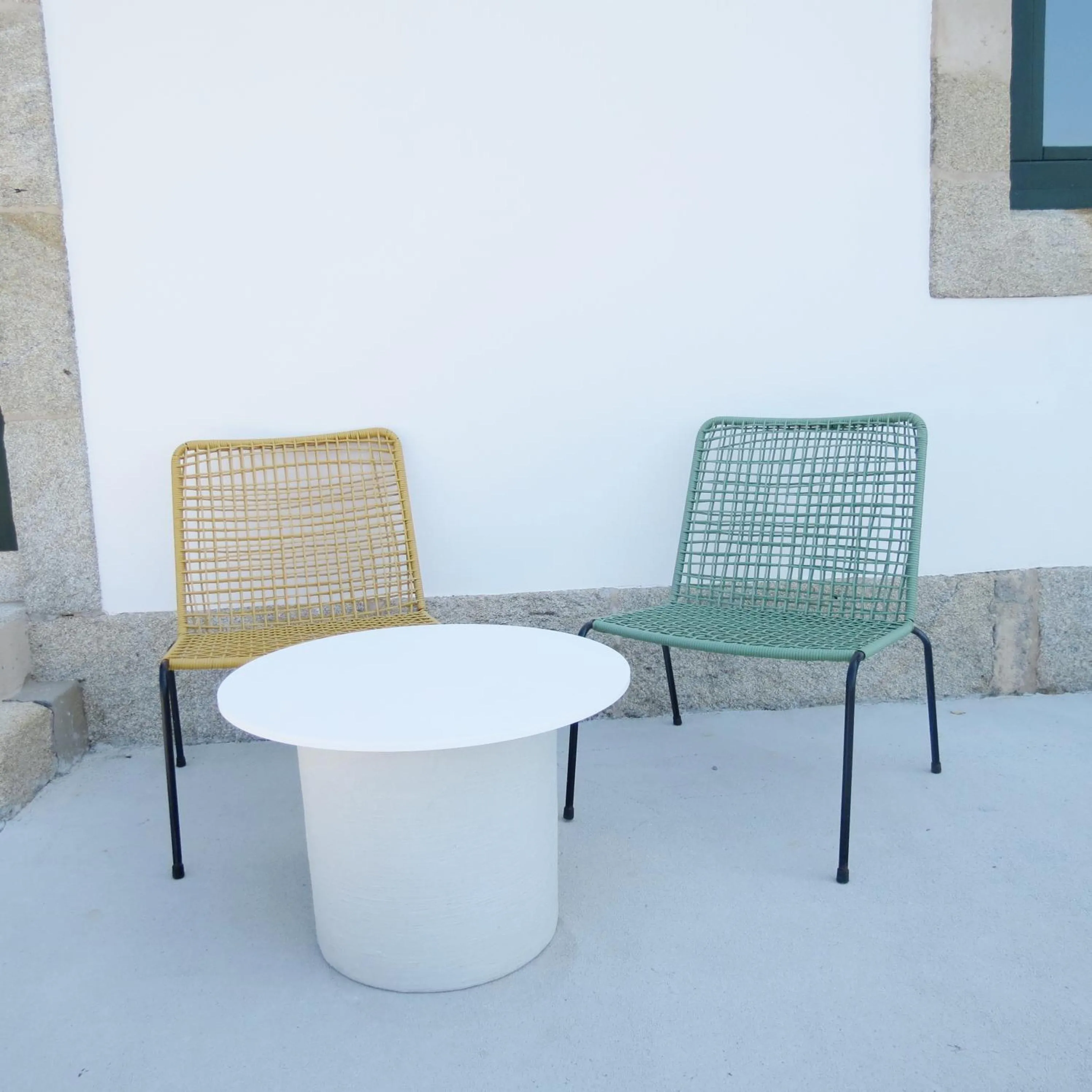 Patio in Hotel Faro Lariño