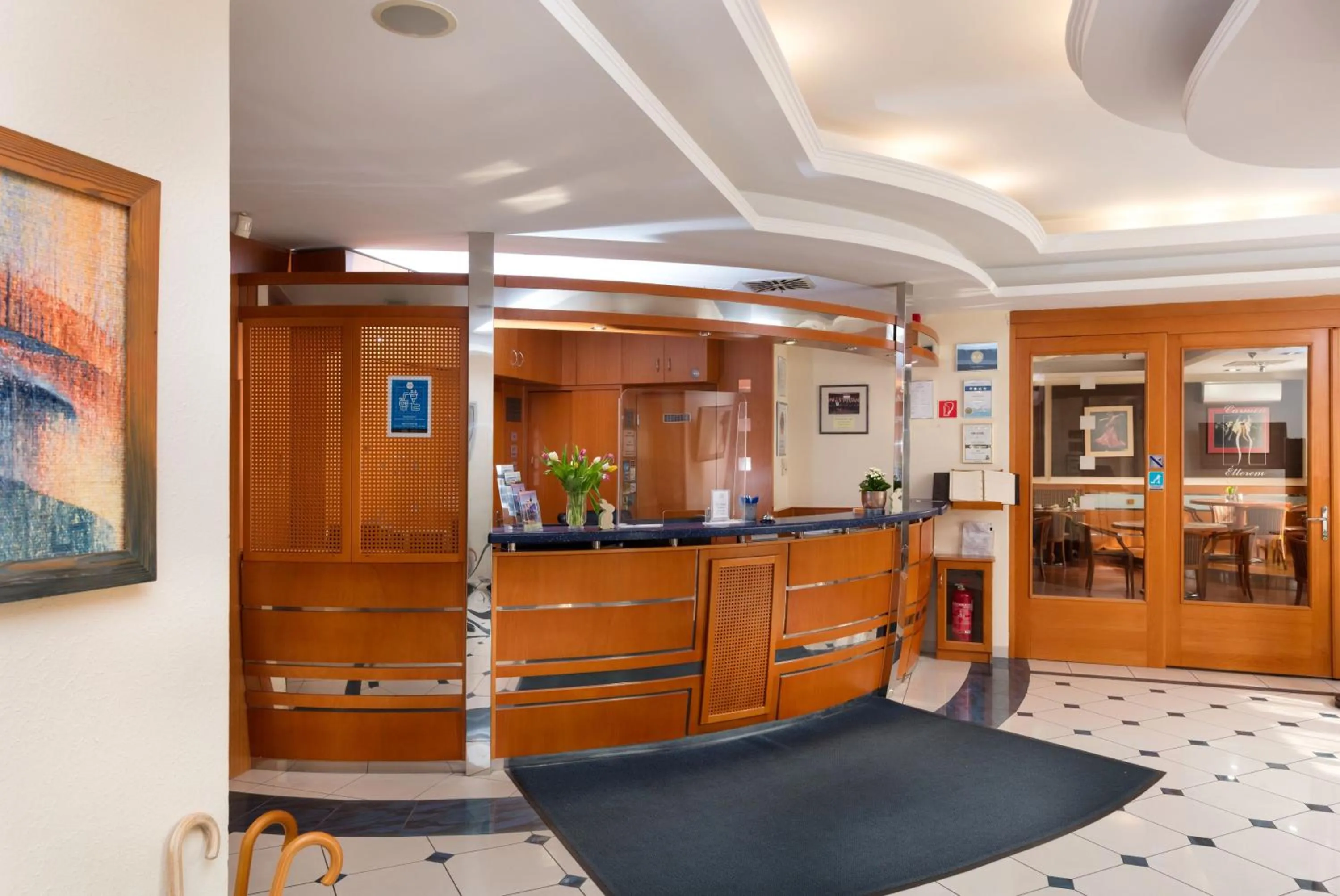 Lobby or reception in Hotel Kálvária