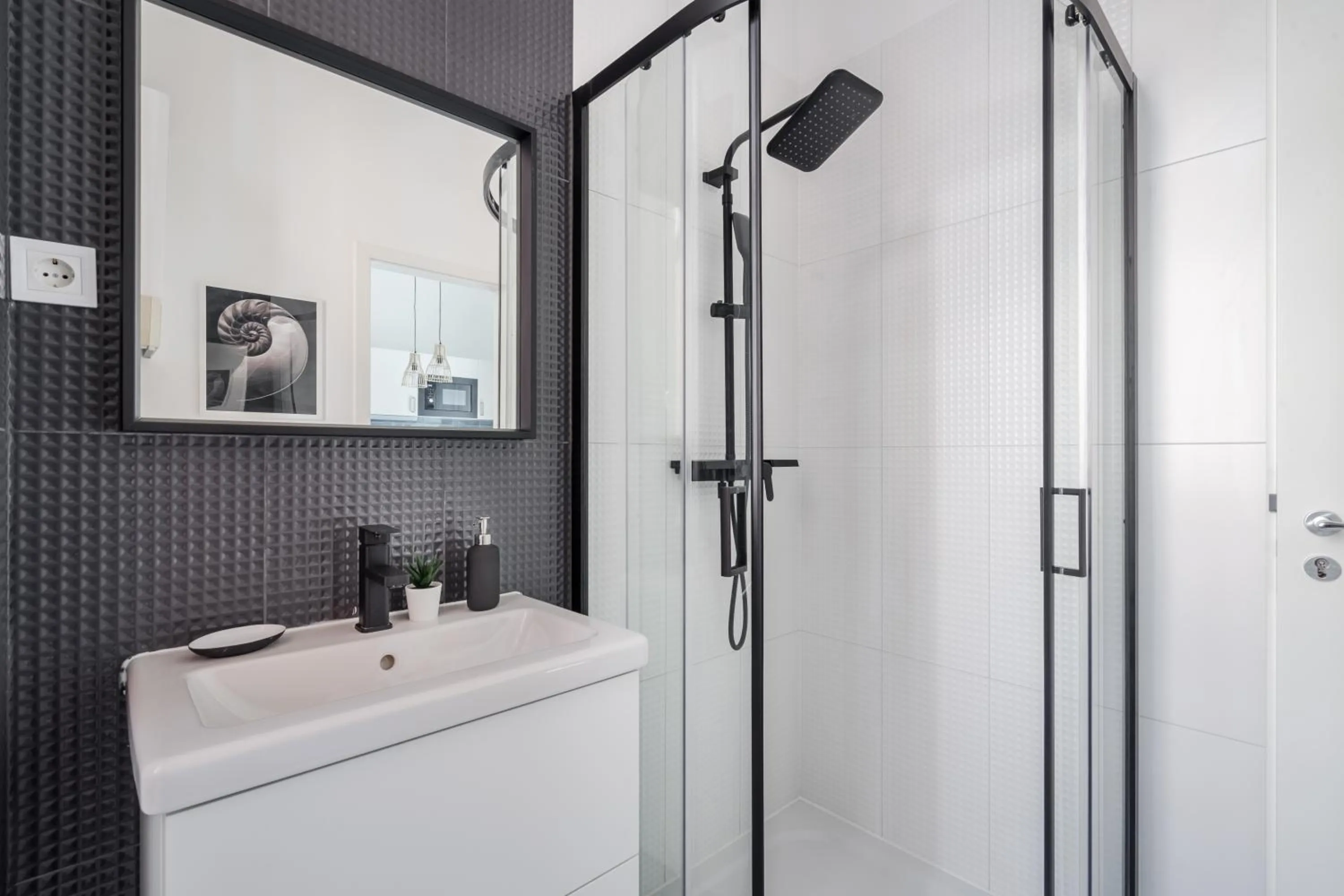 Shower in A13- Boutique Apartments, Best Location, by BQA