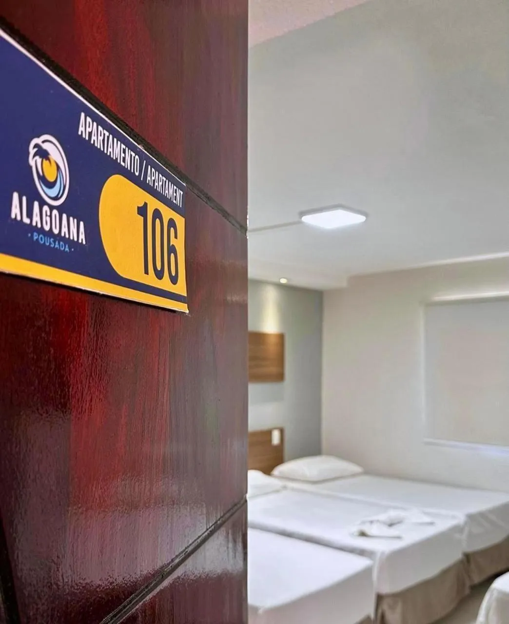 Bed in Hotel Pousada Alagoana