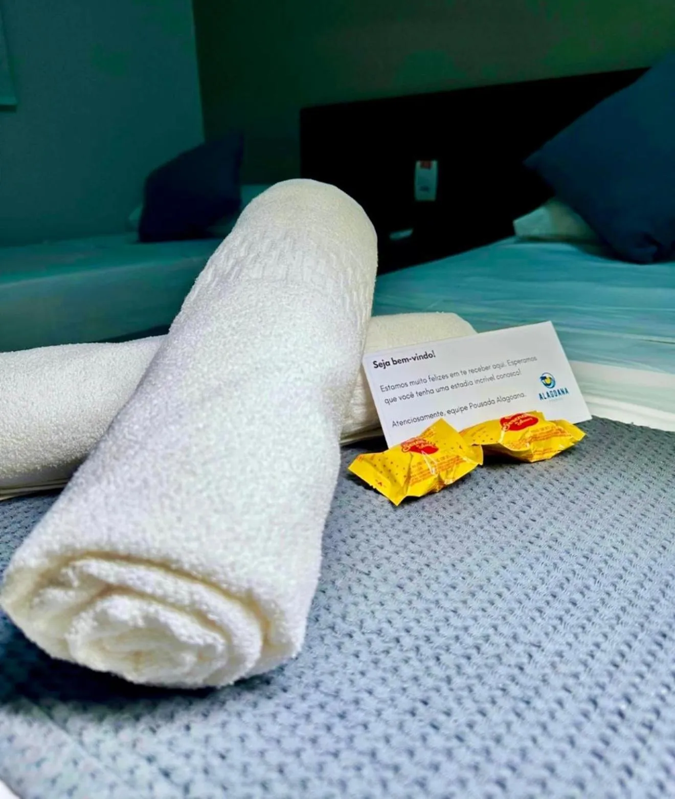 Bed in Hotel Pousada Alagoana