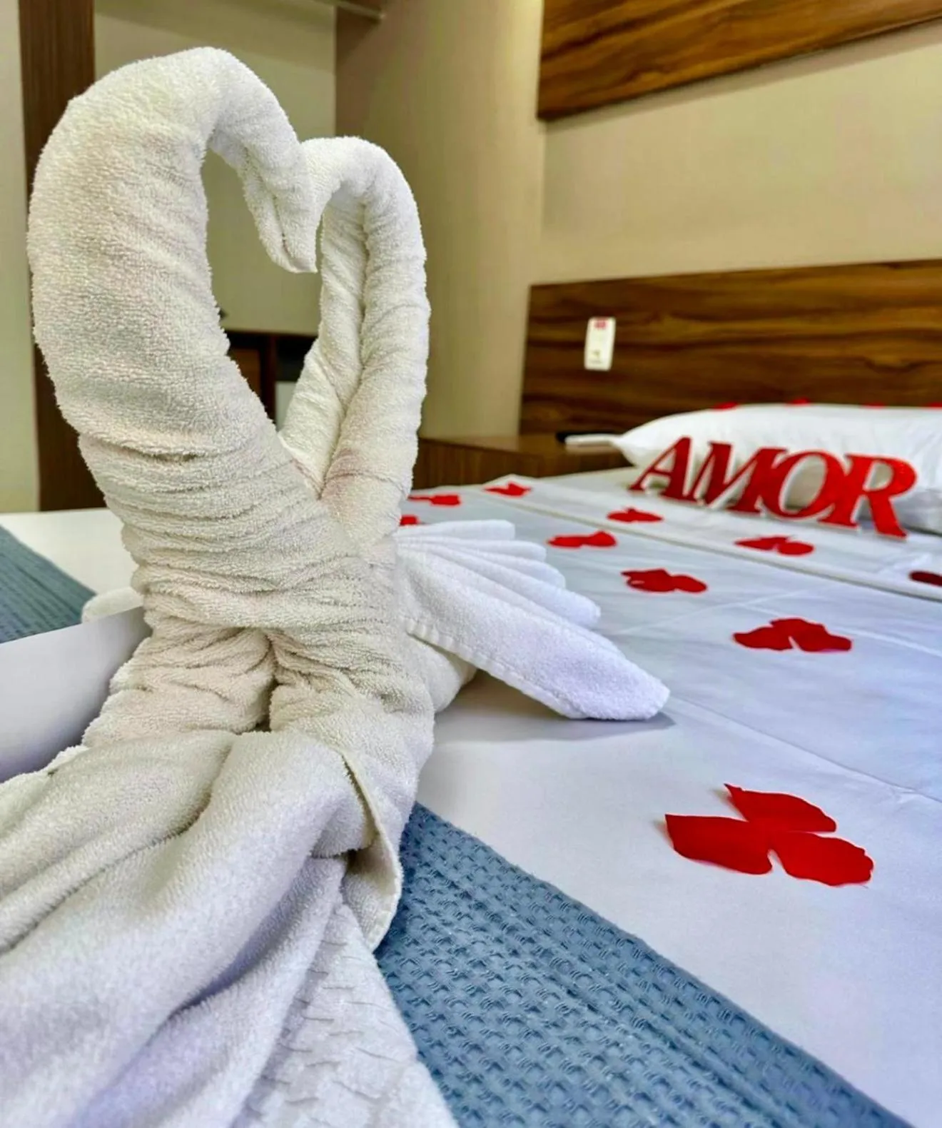 Bed in Hotel Pousada Alagoana