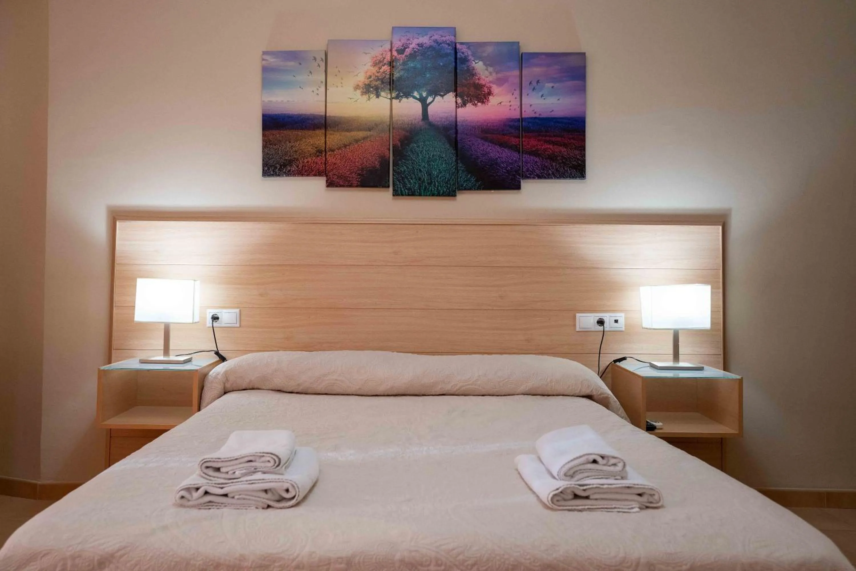 Bed in Hotel Sierra de Huesa