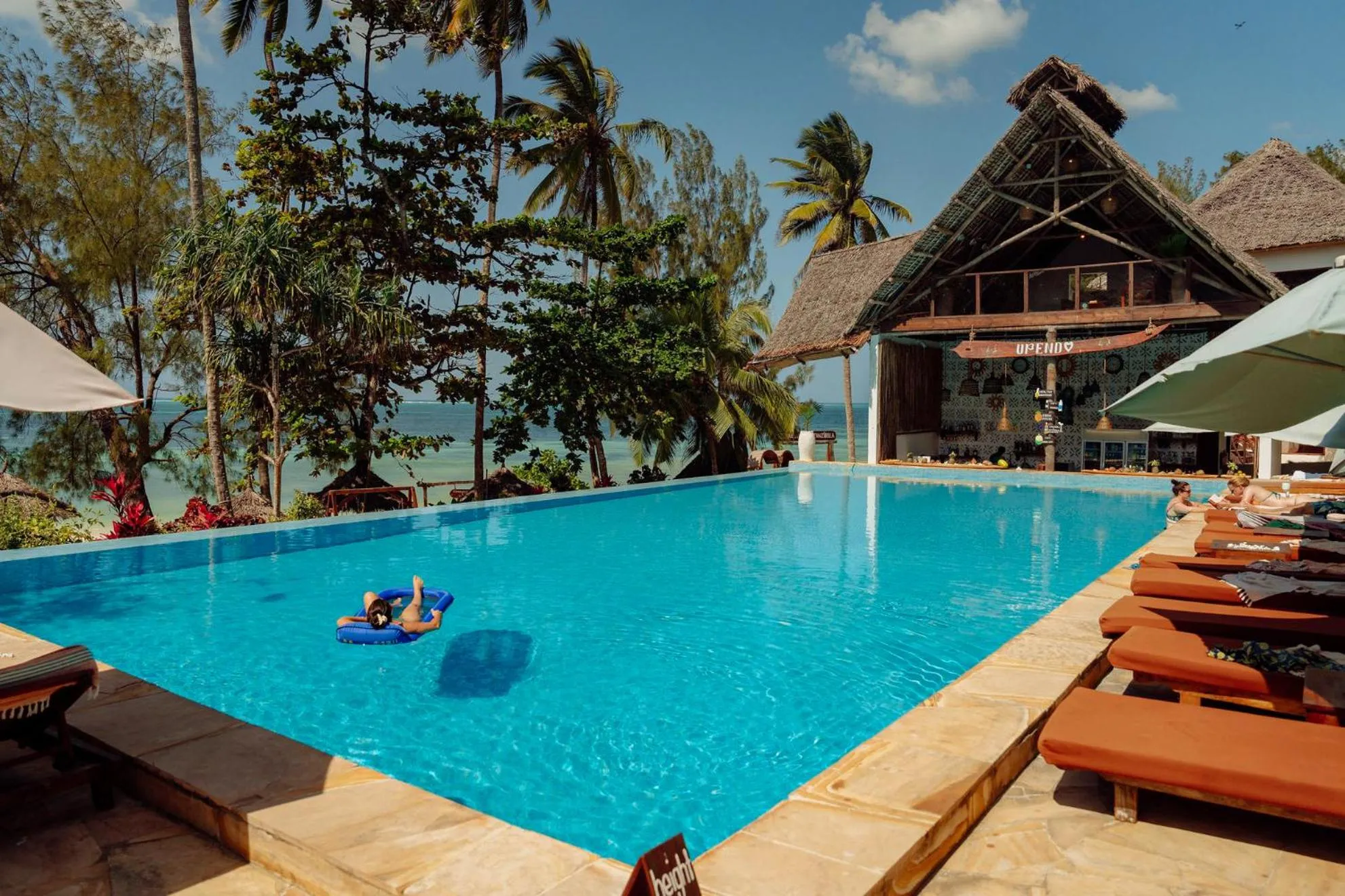 Swimming pool in Zanzibella Hotel & SPA