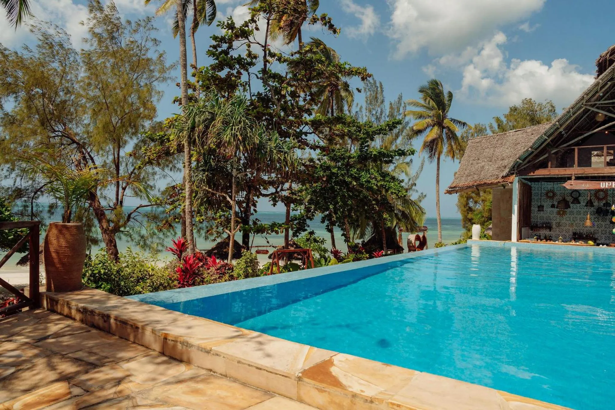Swimming pool in Zanzibella Hotel & SPA