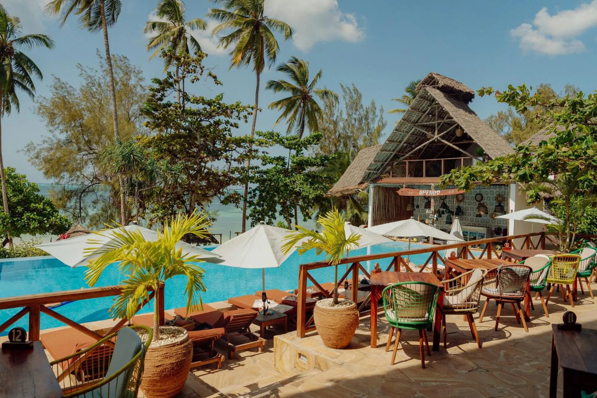 Swimming pool in Zanzibella Hotel & SPA