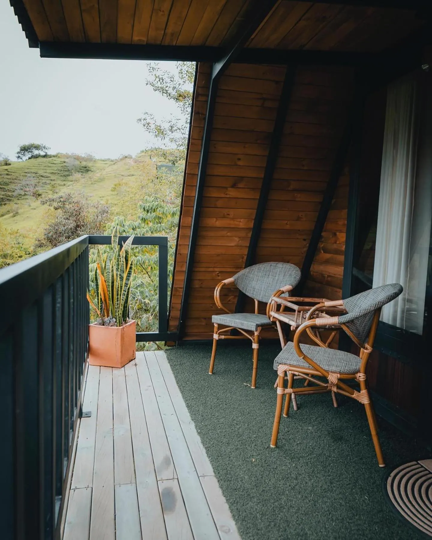 Balcony/Terrace in Cardinal Glamping