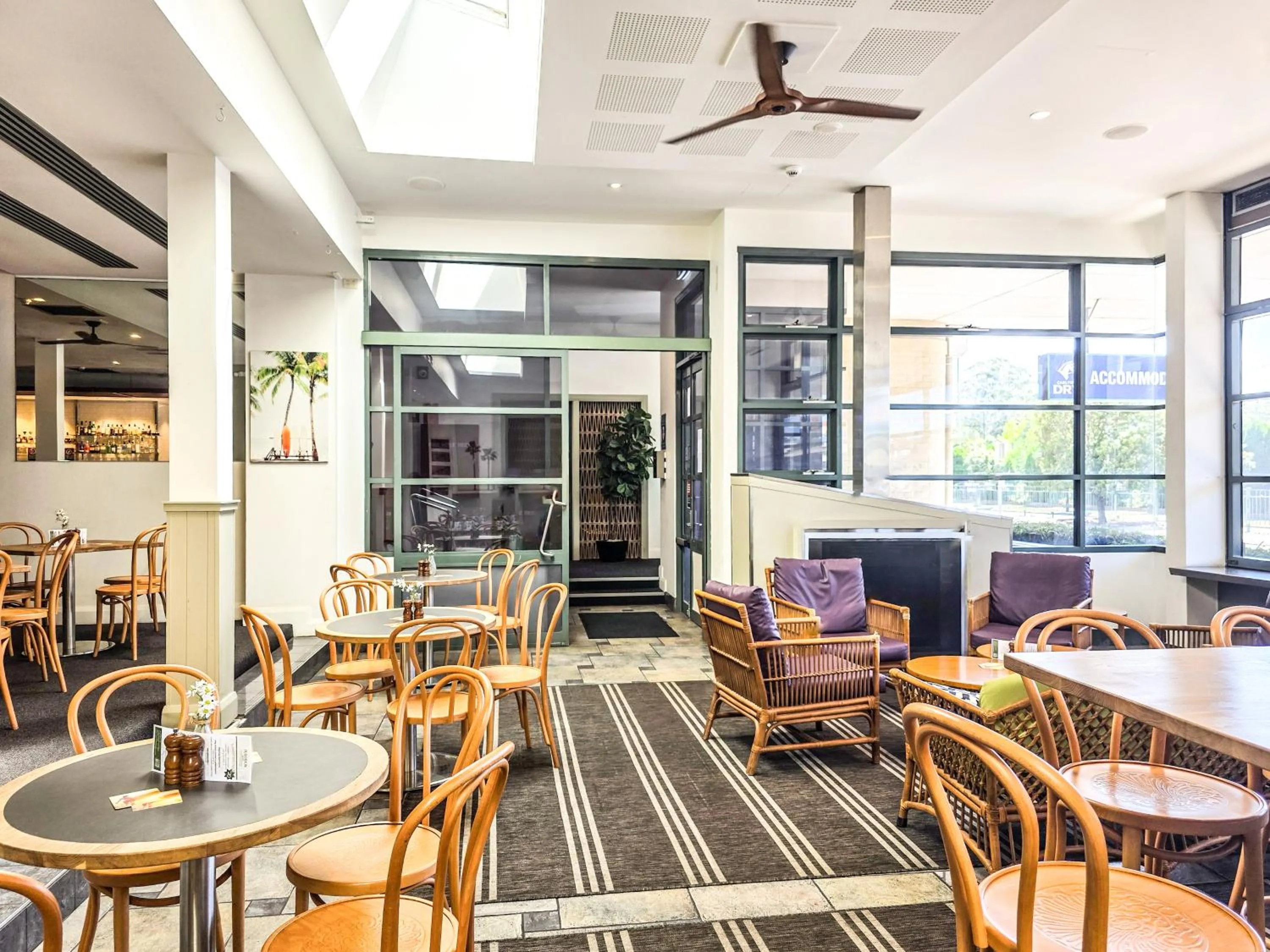 Dining area in Plantation Hotel Coffs Harbour