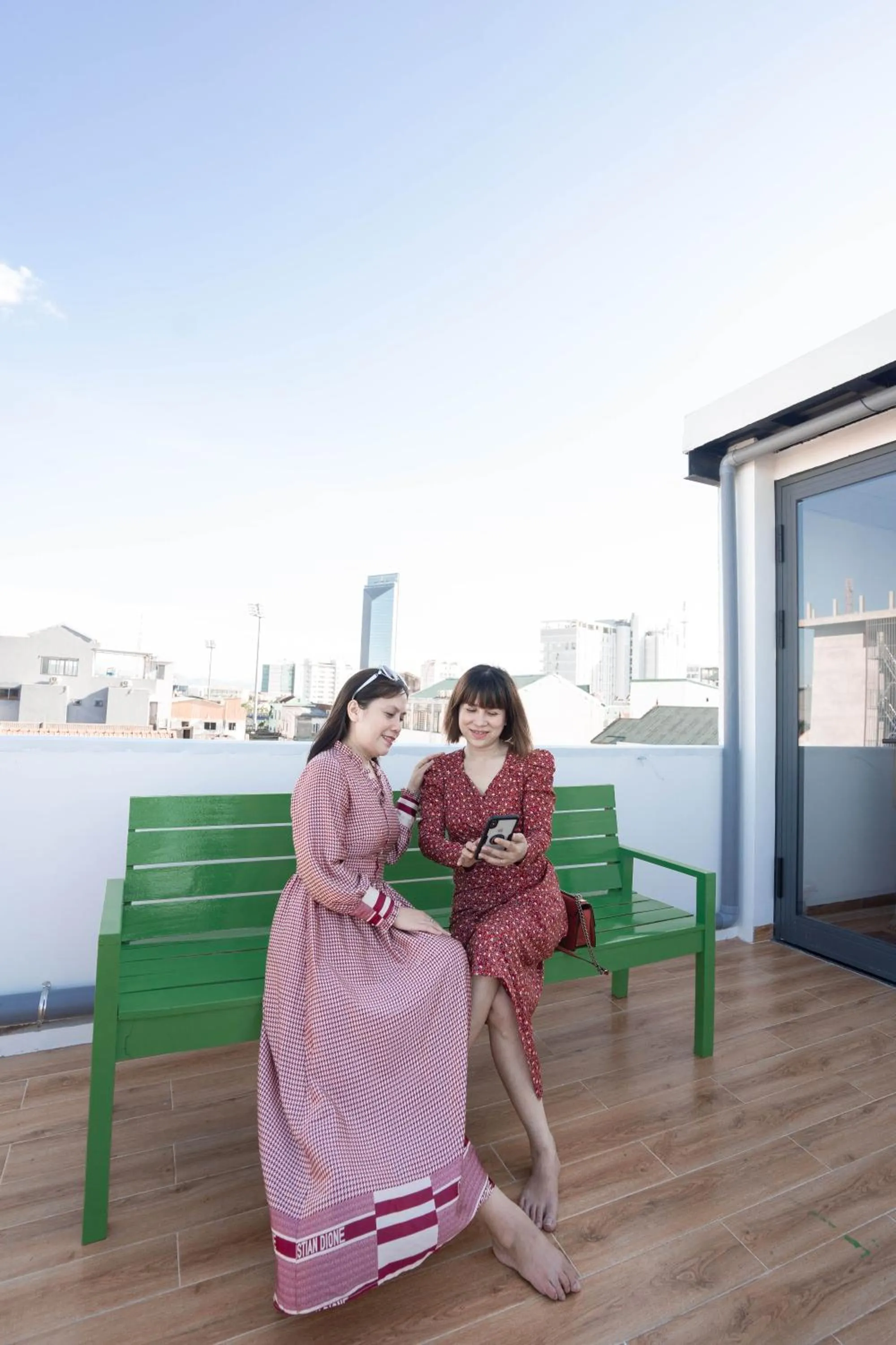 People in New World Hotel