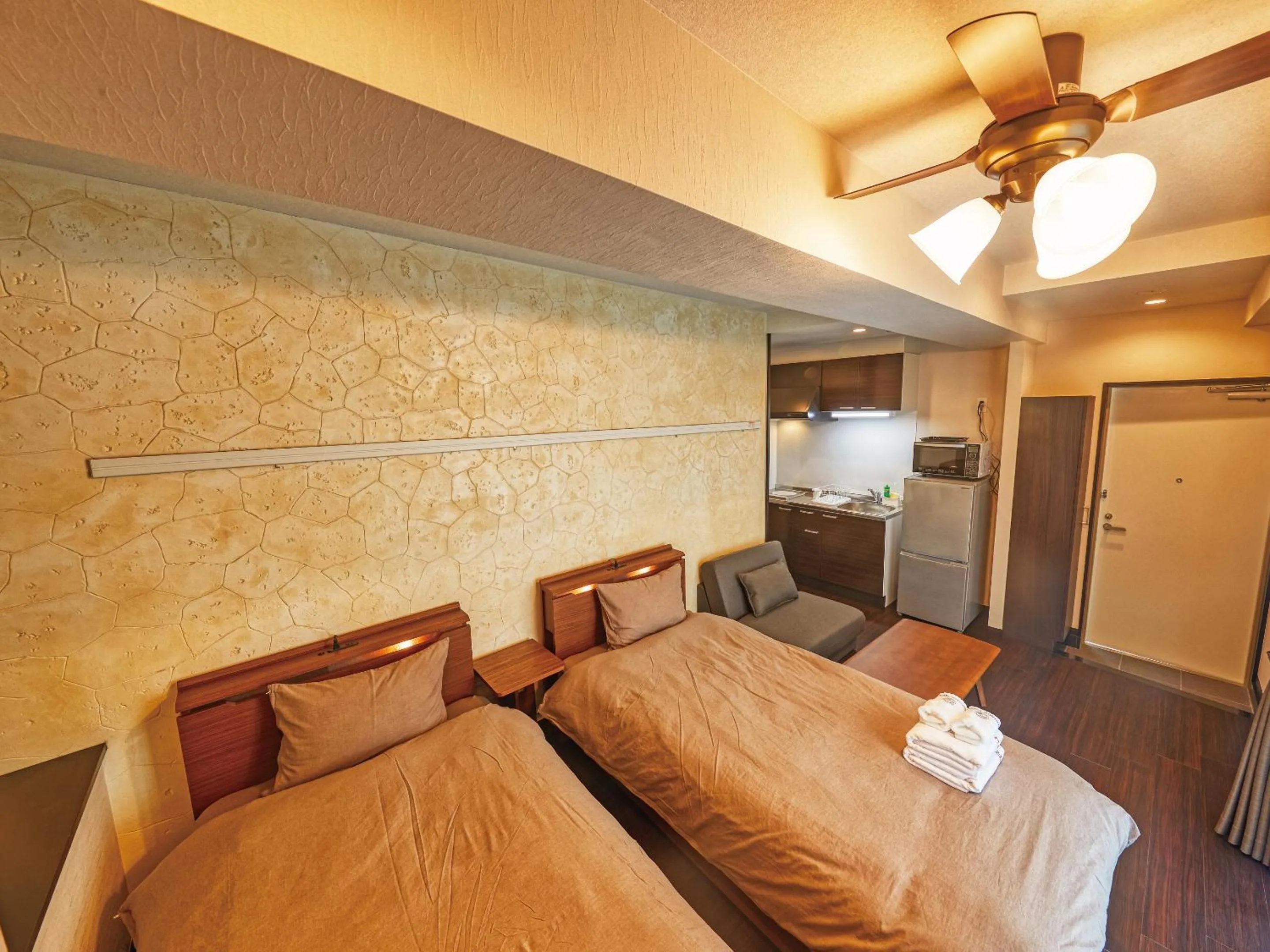 Photo of the whole room, Bed in Terrace Resort Mihama Chatan