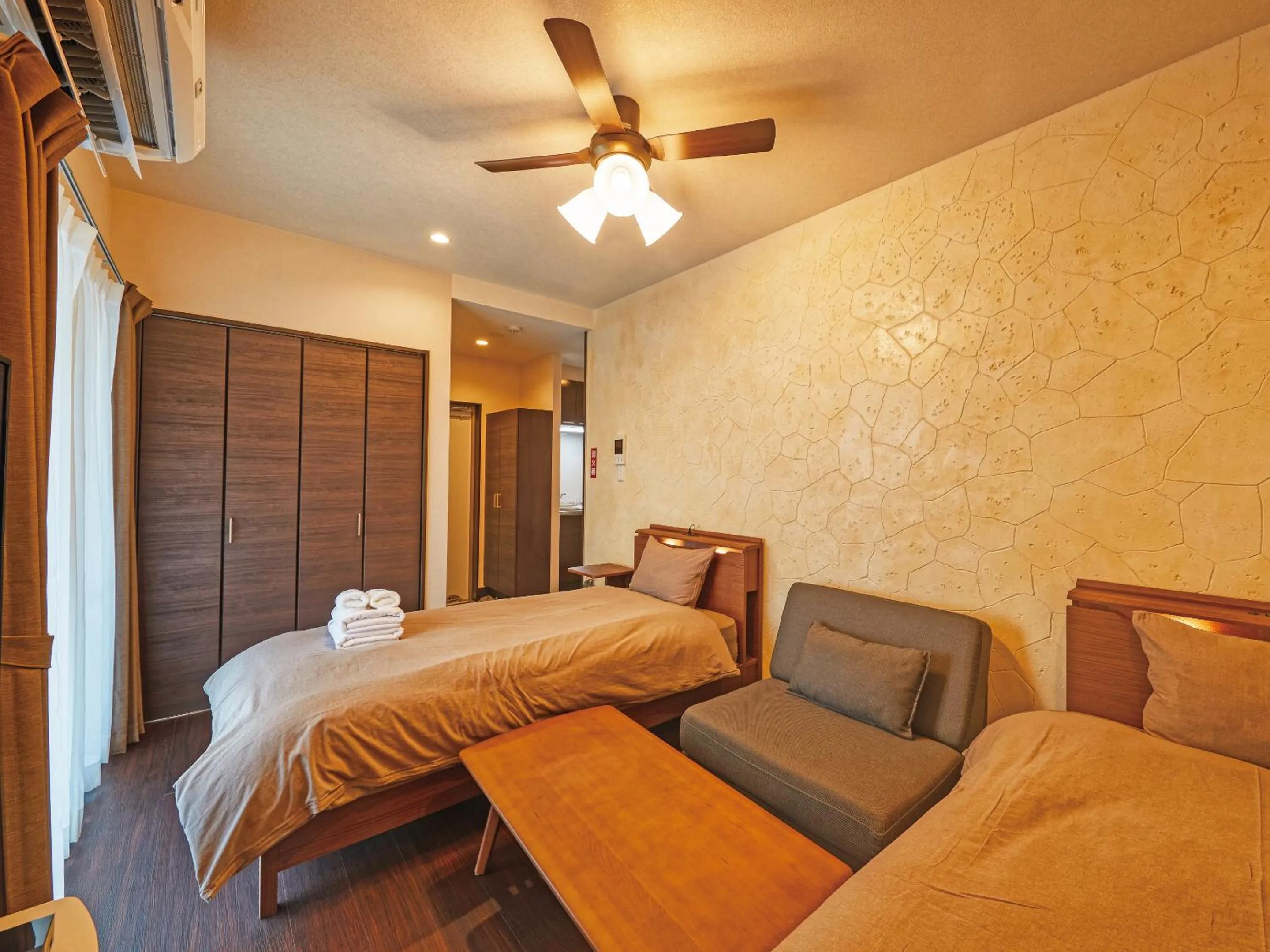 Photo of the whole room, Bed in Terrace Resort Mihama Chatan