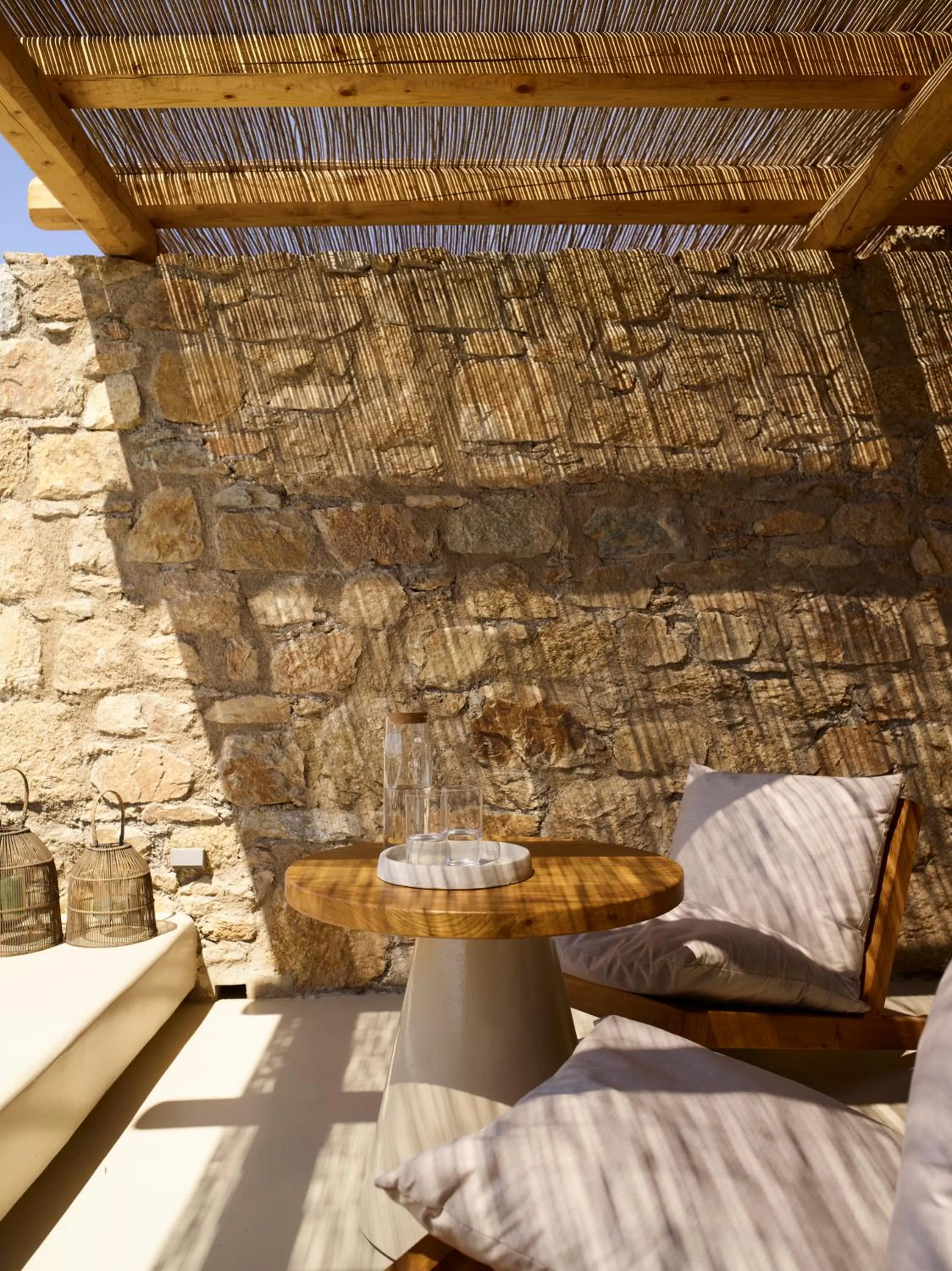 Patio in Collini Hotel Mykonos, WorldHotels Elite