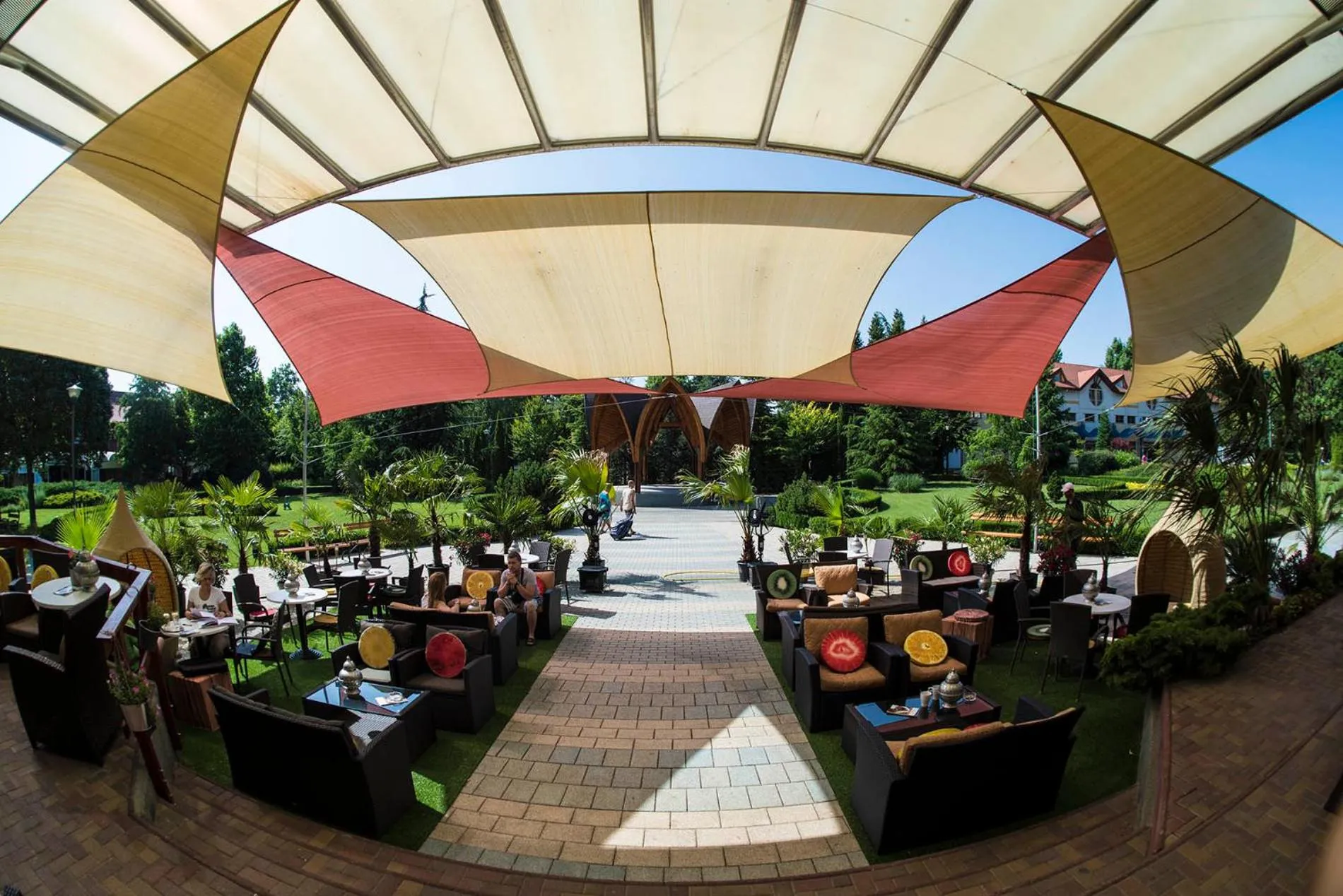 Patio in MenDan Magic Spa & Wellness Hotel