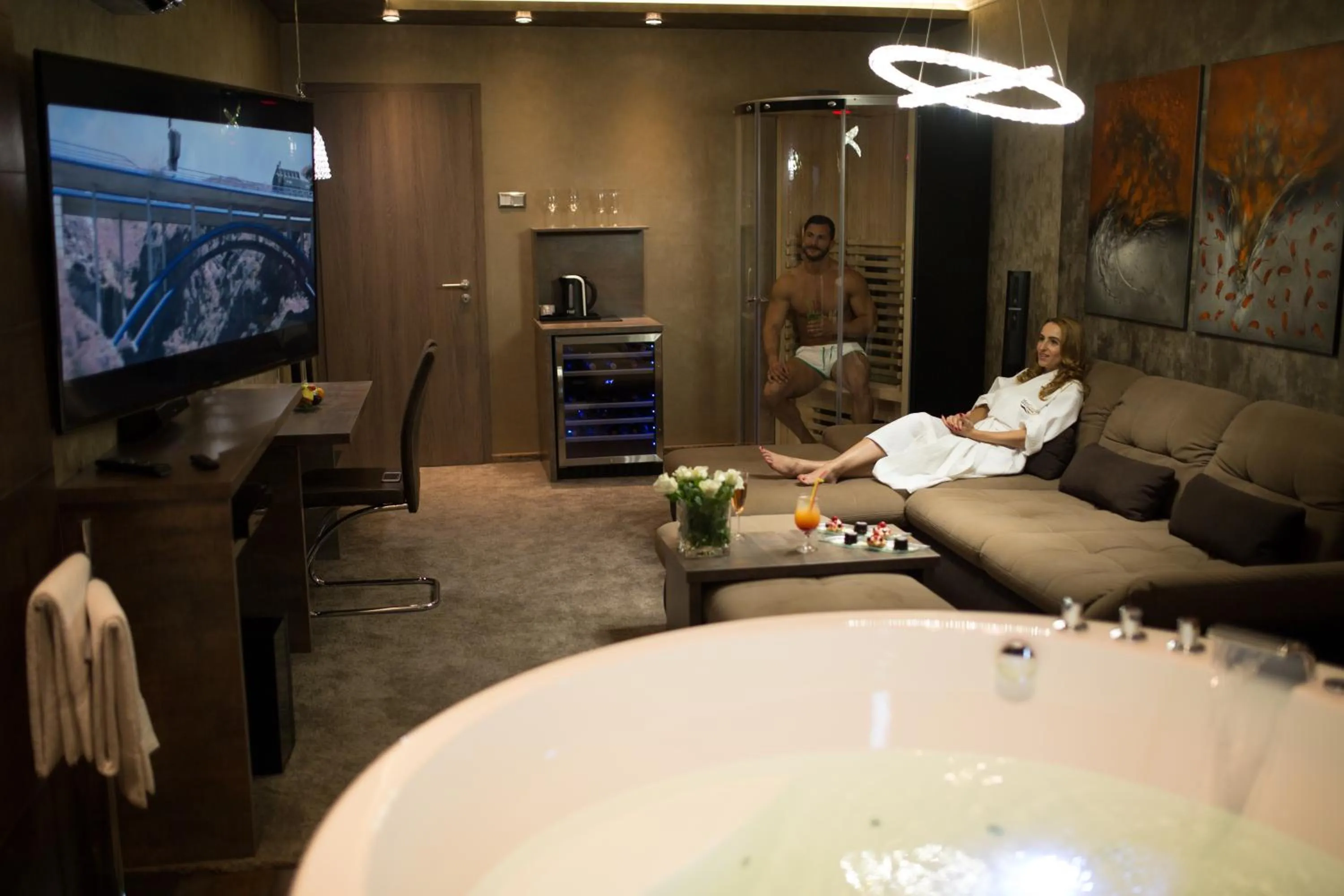 Sauna in MenDan Magic Spa & Wellness Hotel