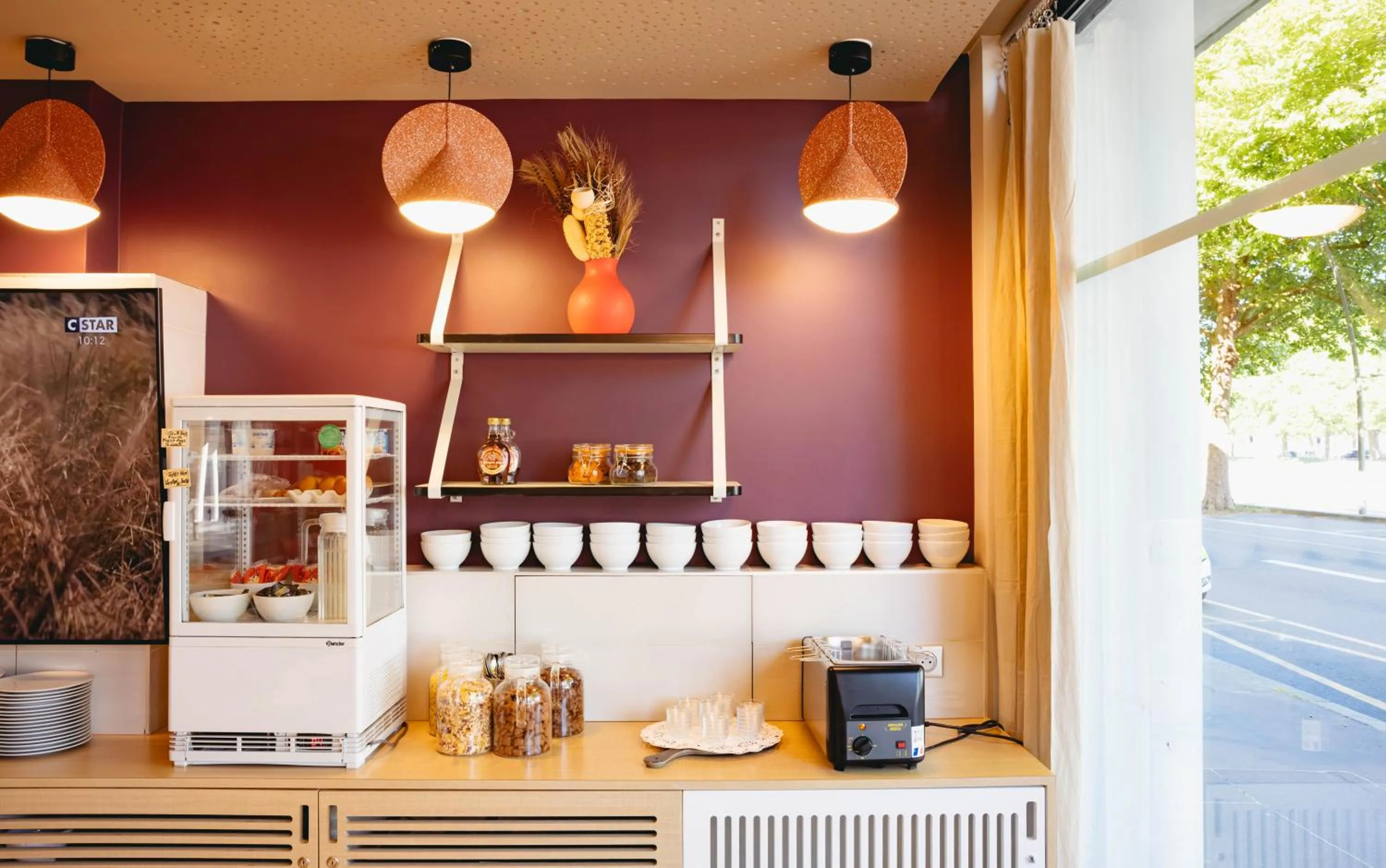 Buffet breakfast in B&B HOME Caen Centre Gare