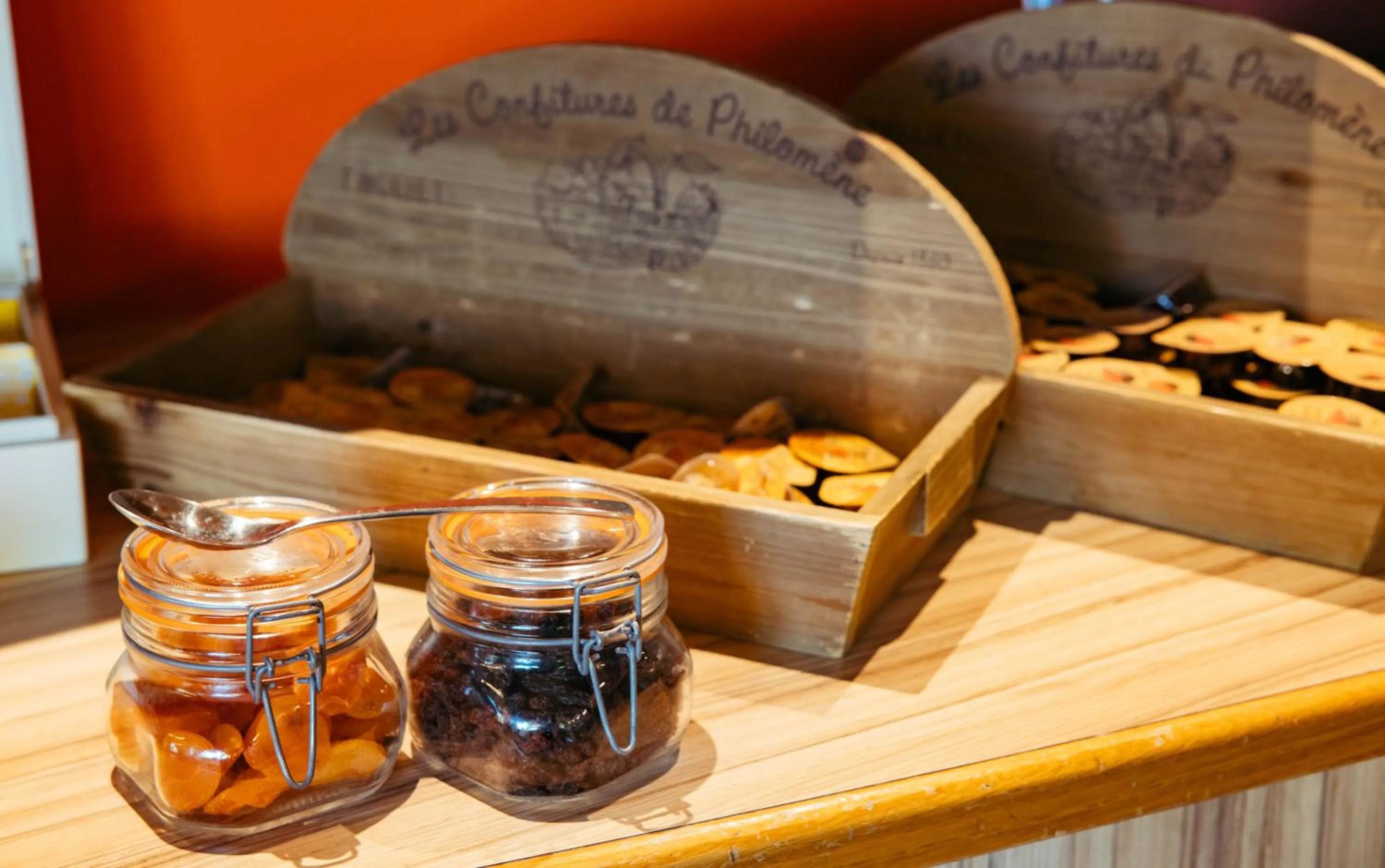 Buffet breakfast in B&B HOME Caen Centre Gare