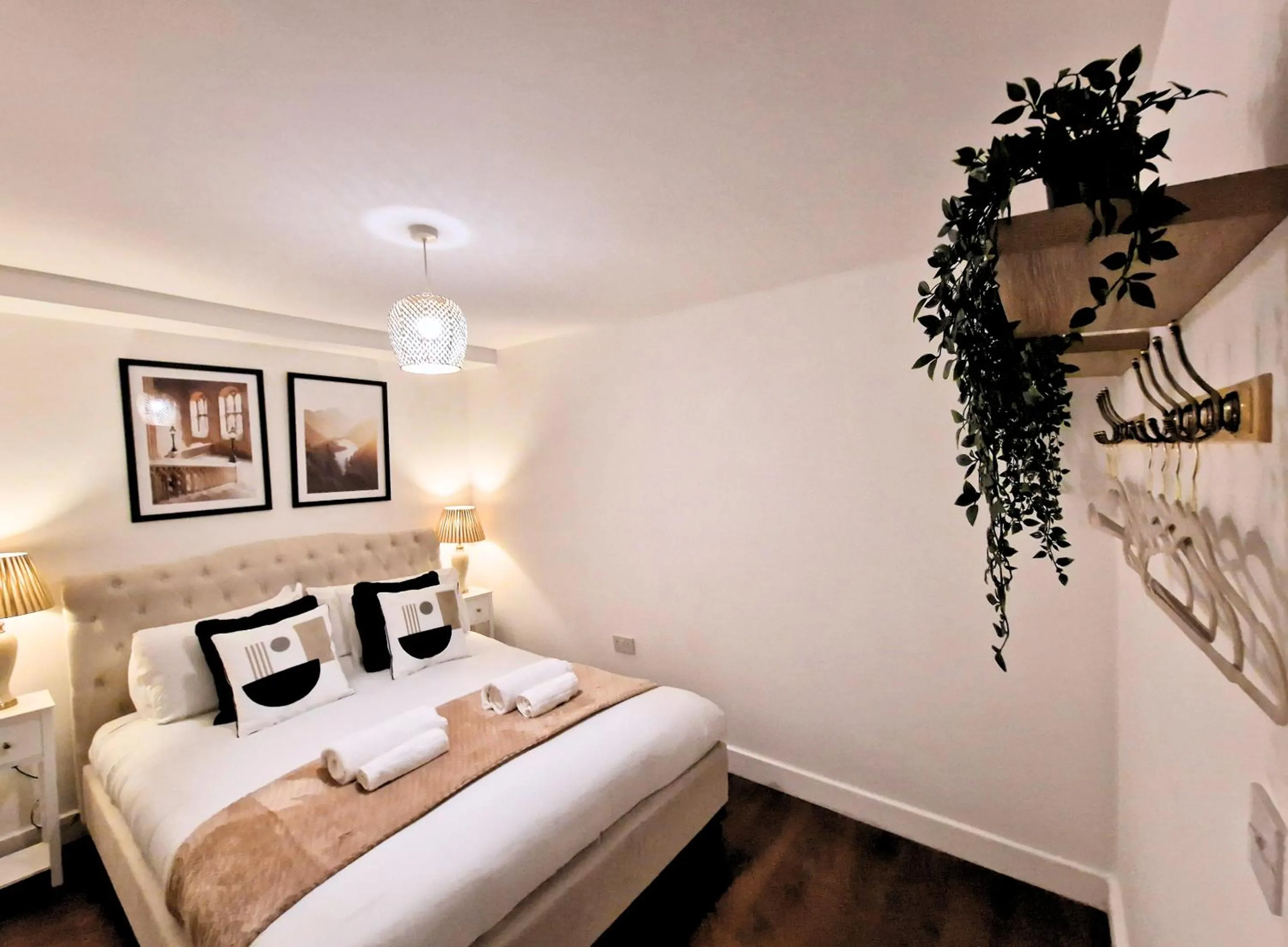 Bedroom, Bed in Manchester Apartments by BEVOLVE - City Centre