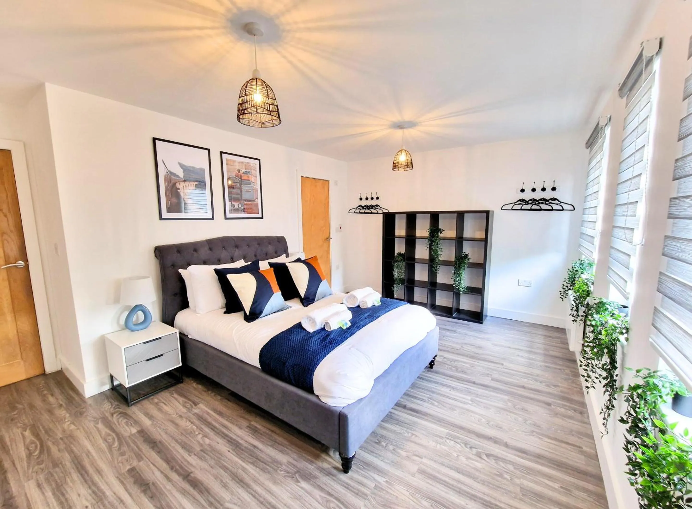 Bedroom, Bed in Manchester Apartments by BEVOLVE - City Centre