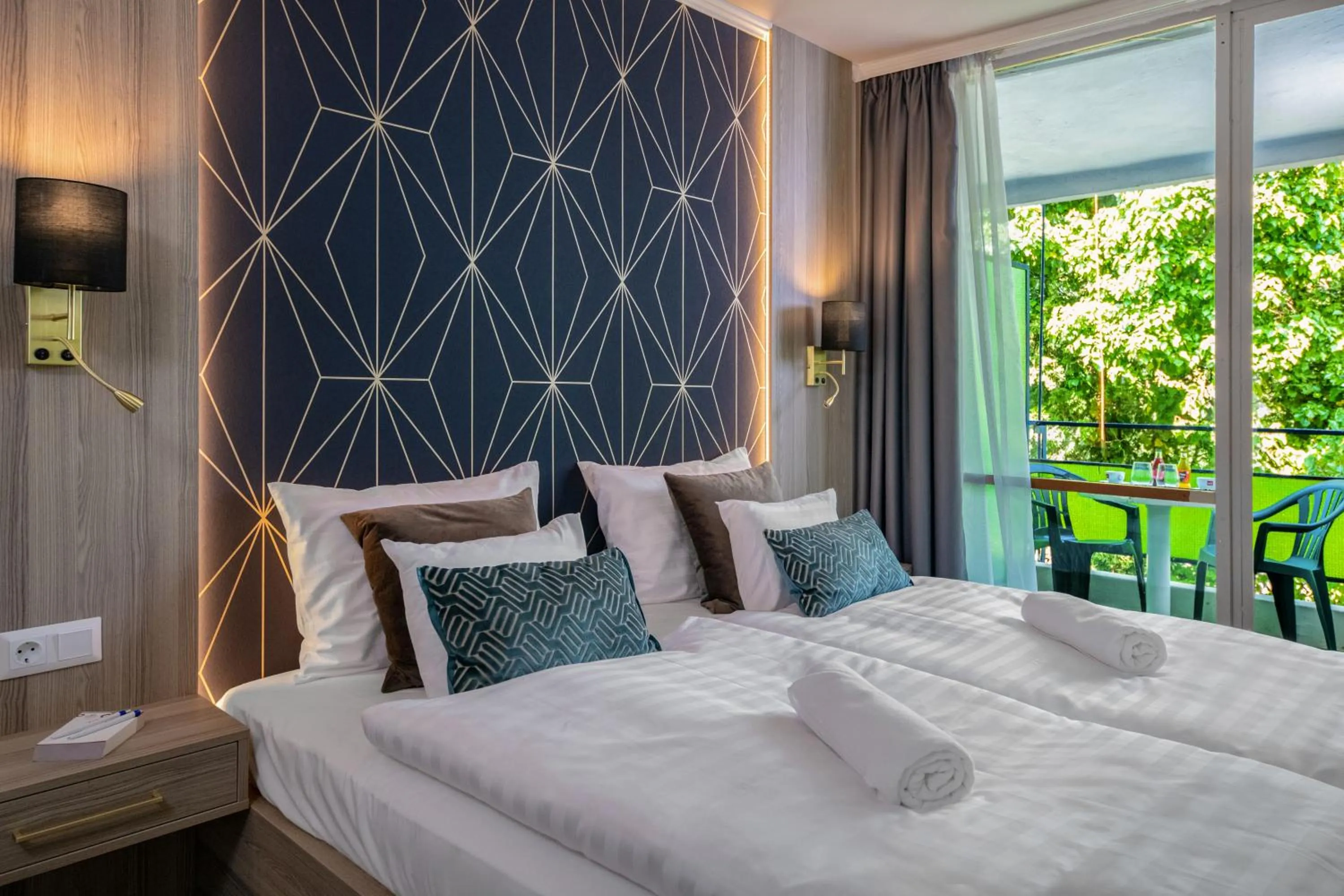 Bed in Vénusz Hotel