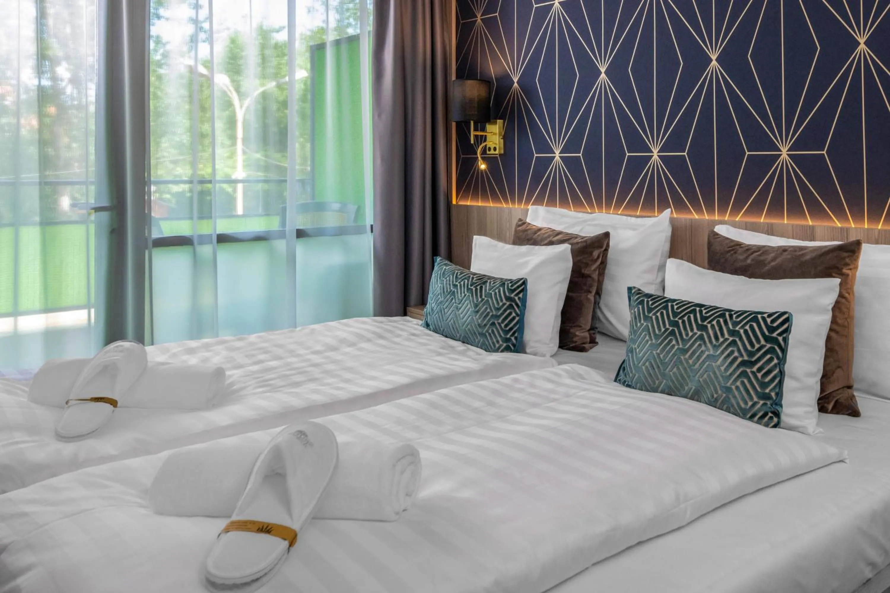 Bed in Vénusz Hotel