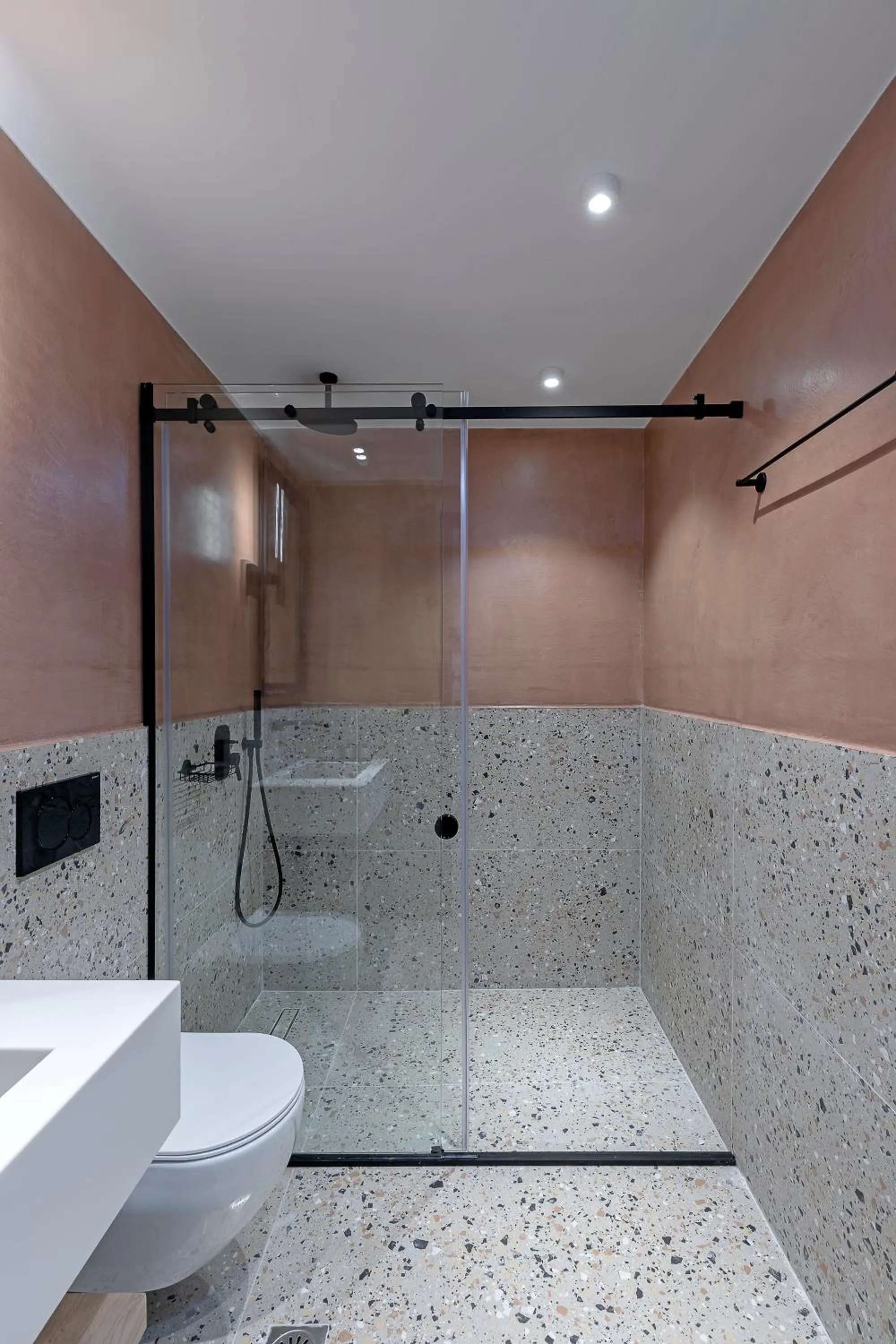 Bathroom in The Athenians Art Apartments