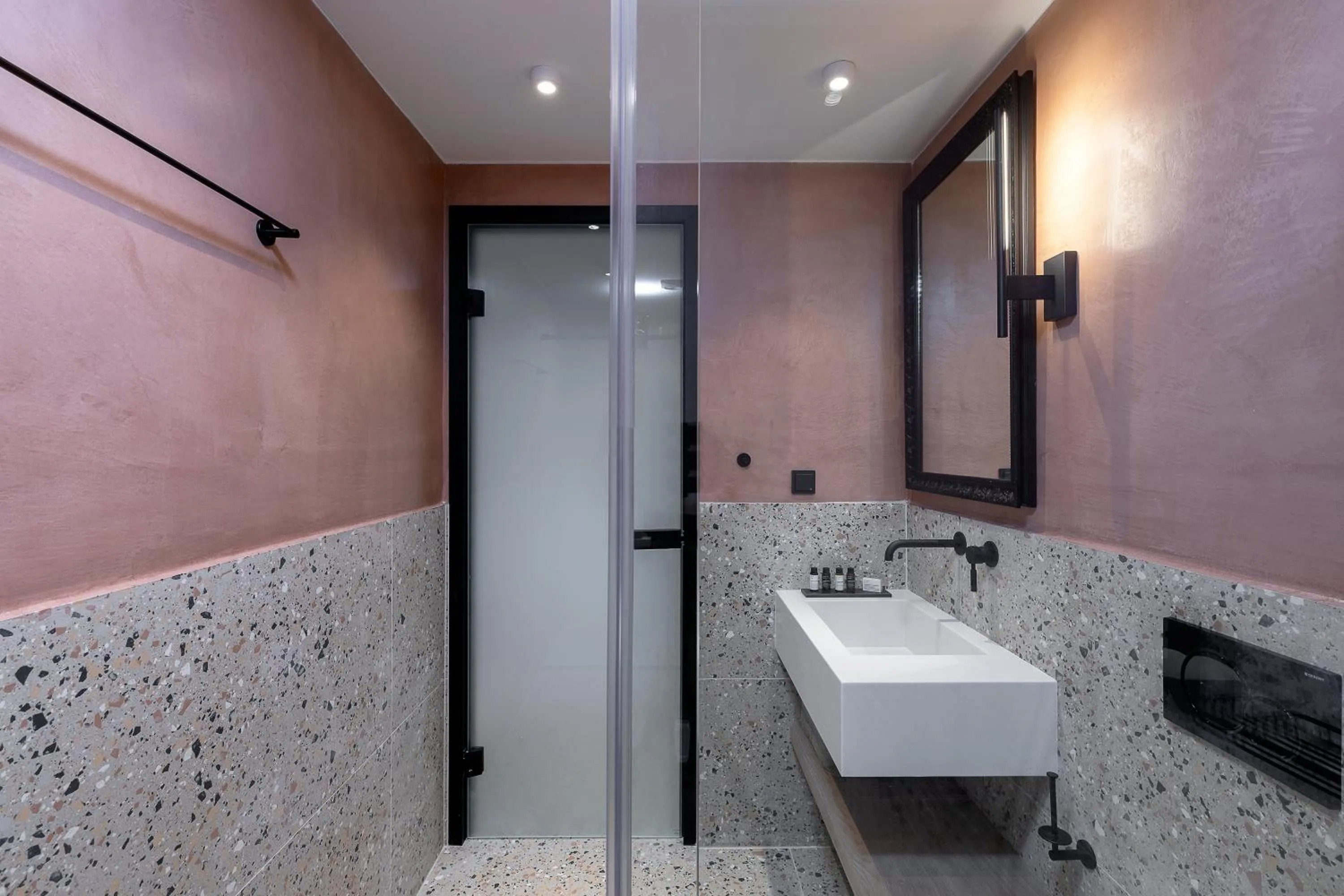 Bathroom in The Athenians Art Apartments