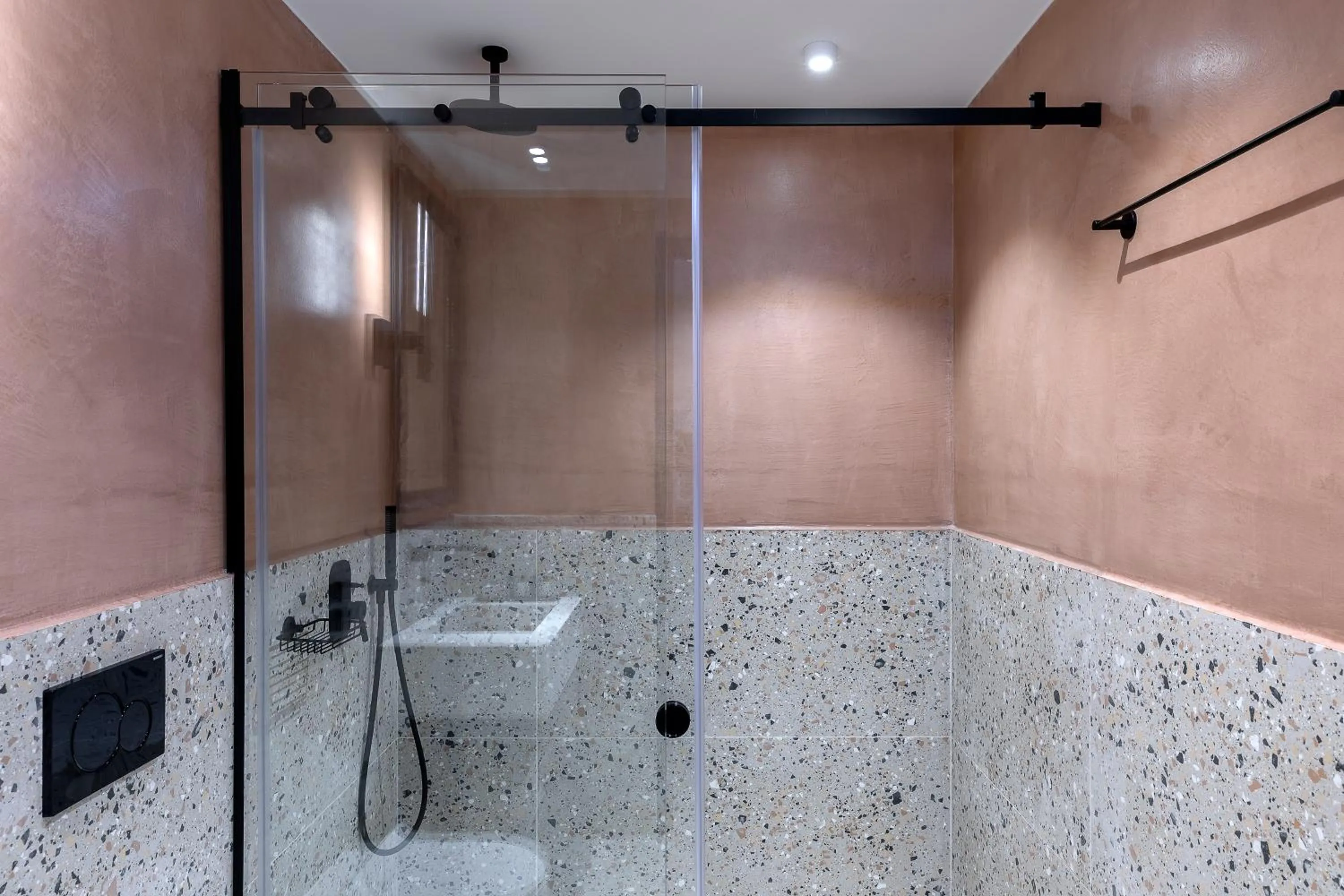 Bathroom in The Athenians Art Apartments