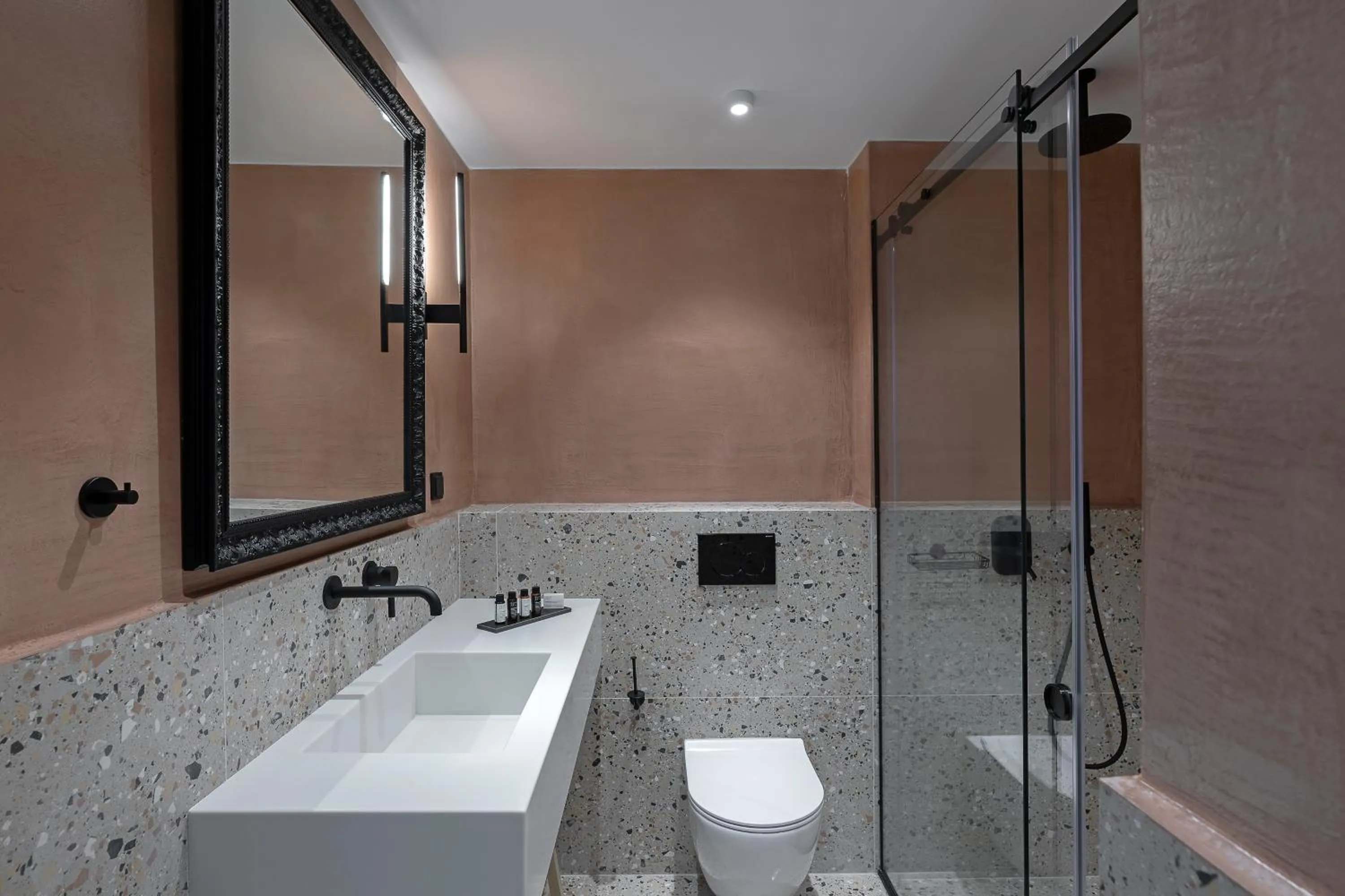 Bathroom in The Athenians Art Apartments