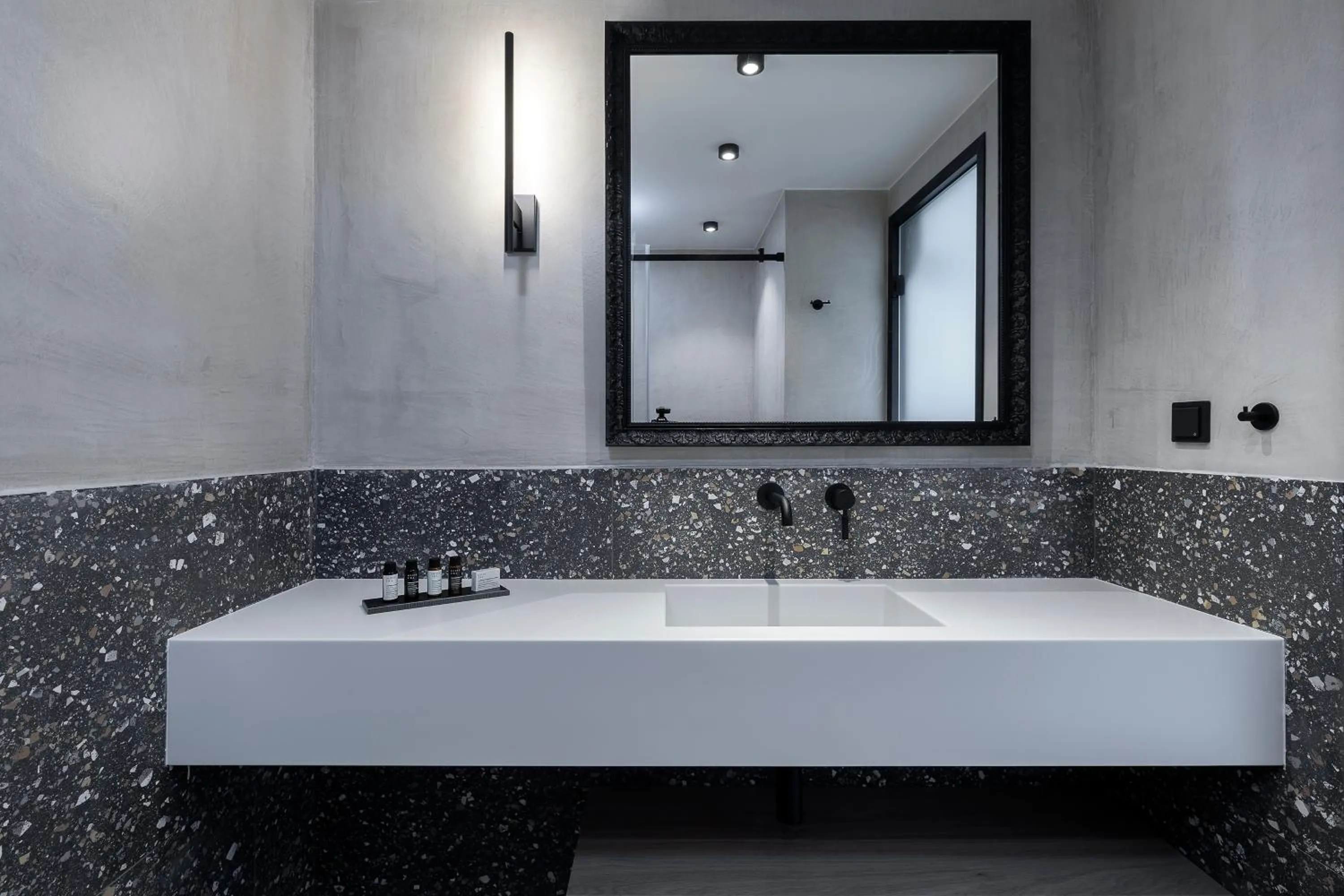 Bathroom in The Athenians Art Apartments