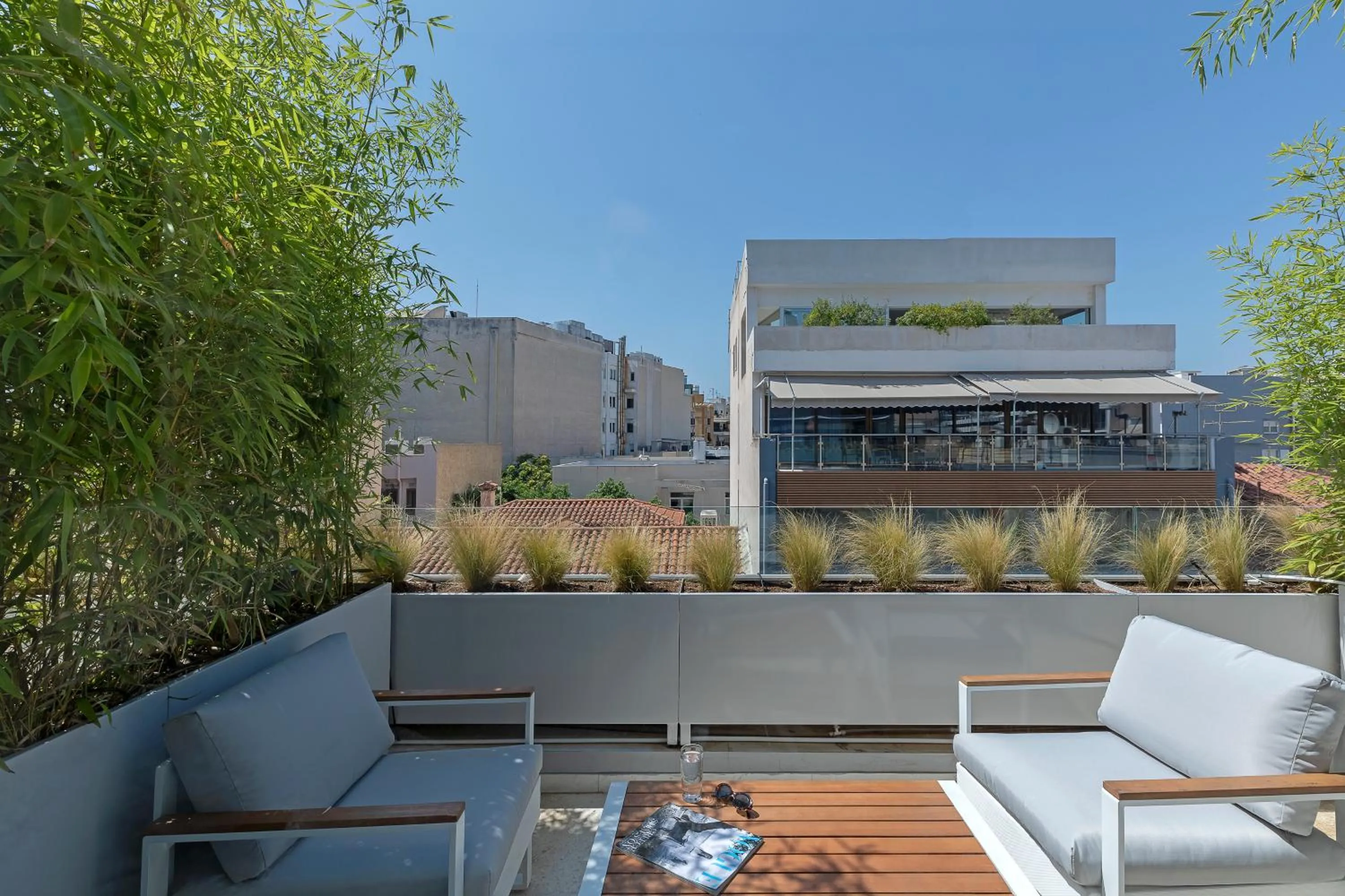 Balcony/Terrace in The Athenians Art Apartments