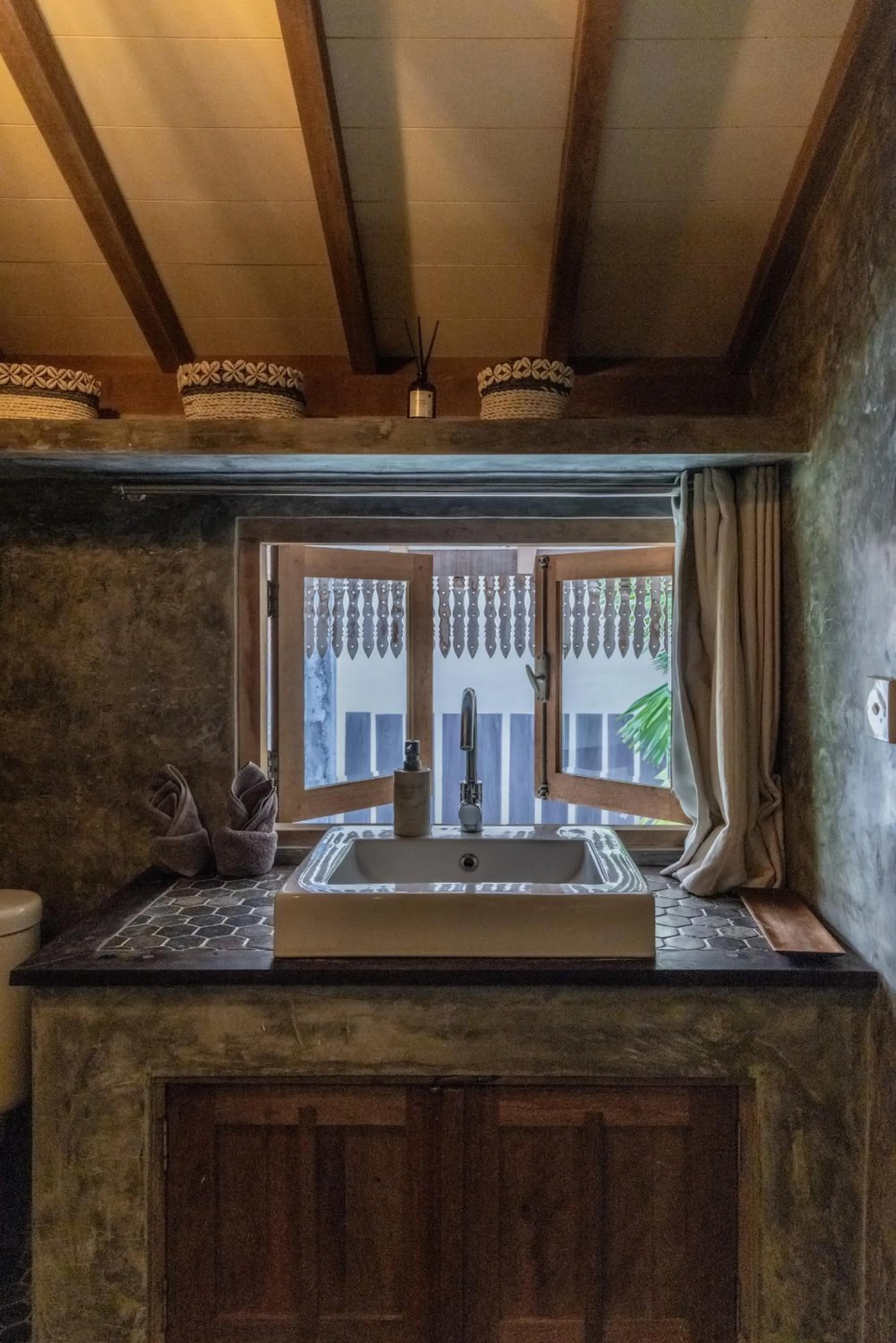 Bathroom in Villa Palm Jari 2 by Alfred in Bali