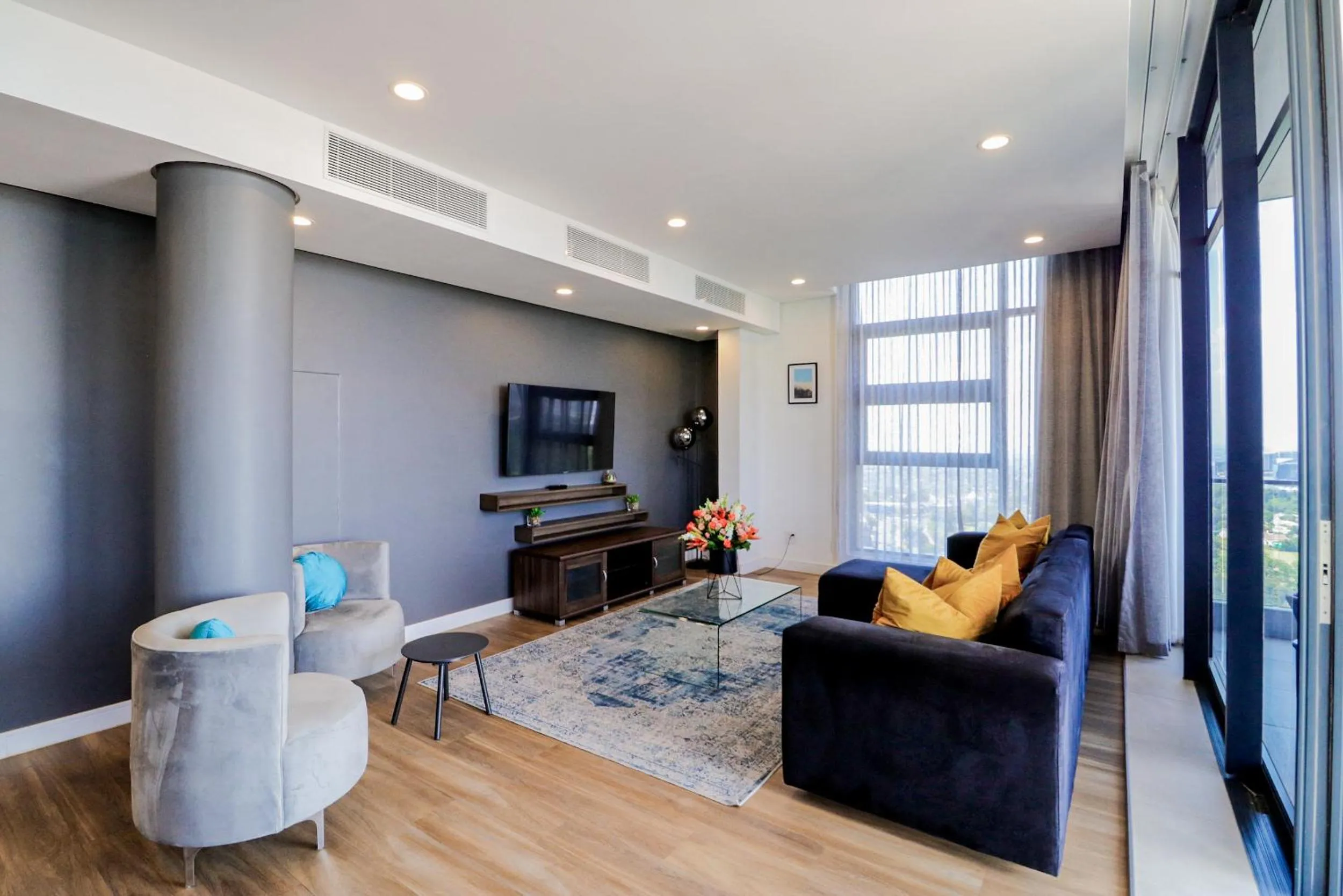 Living room in Reserved Suites Illovo