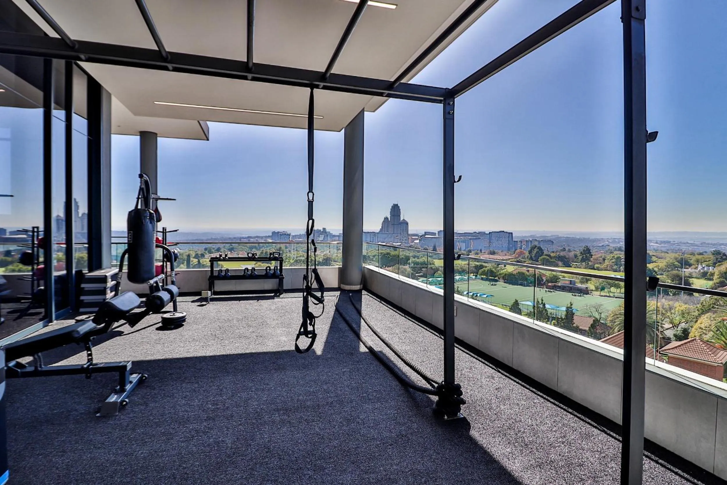 Fitness centre/facilities in Reserved Suites Illovo