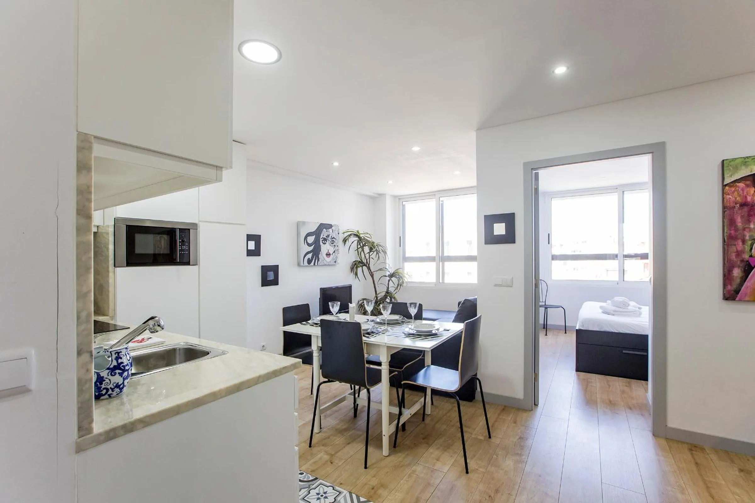 1BR Flat in Trindade w/ AC by metro station