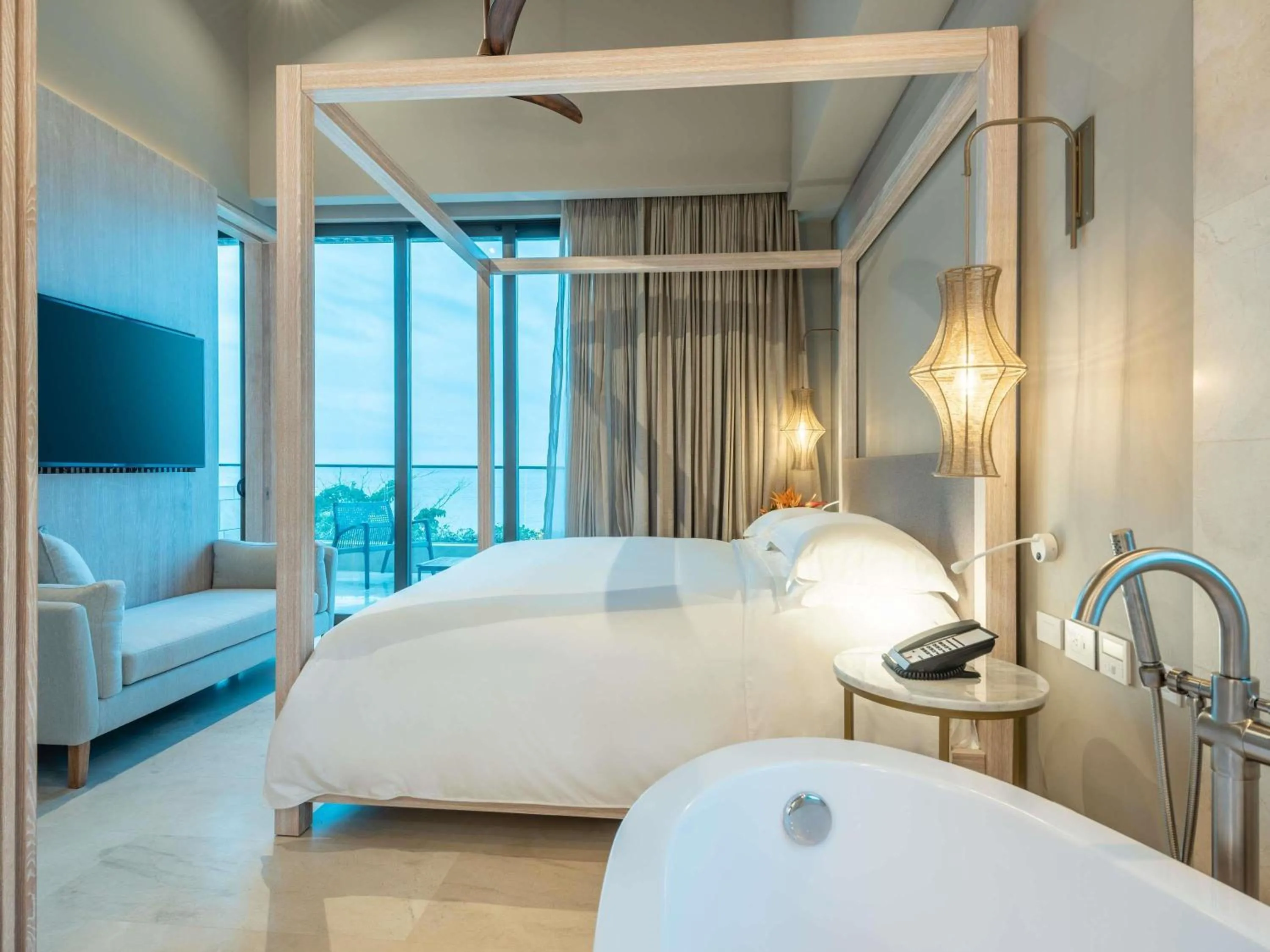 Bedroom, Bed in Sofitel Barú Cartagena