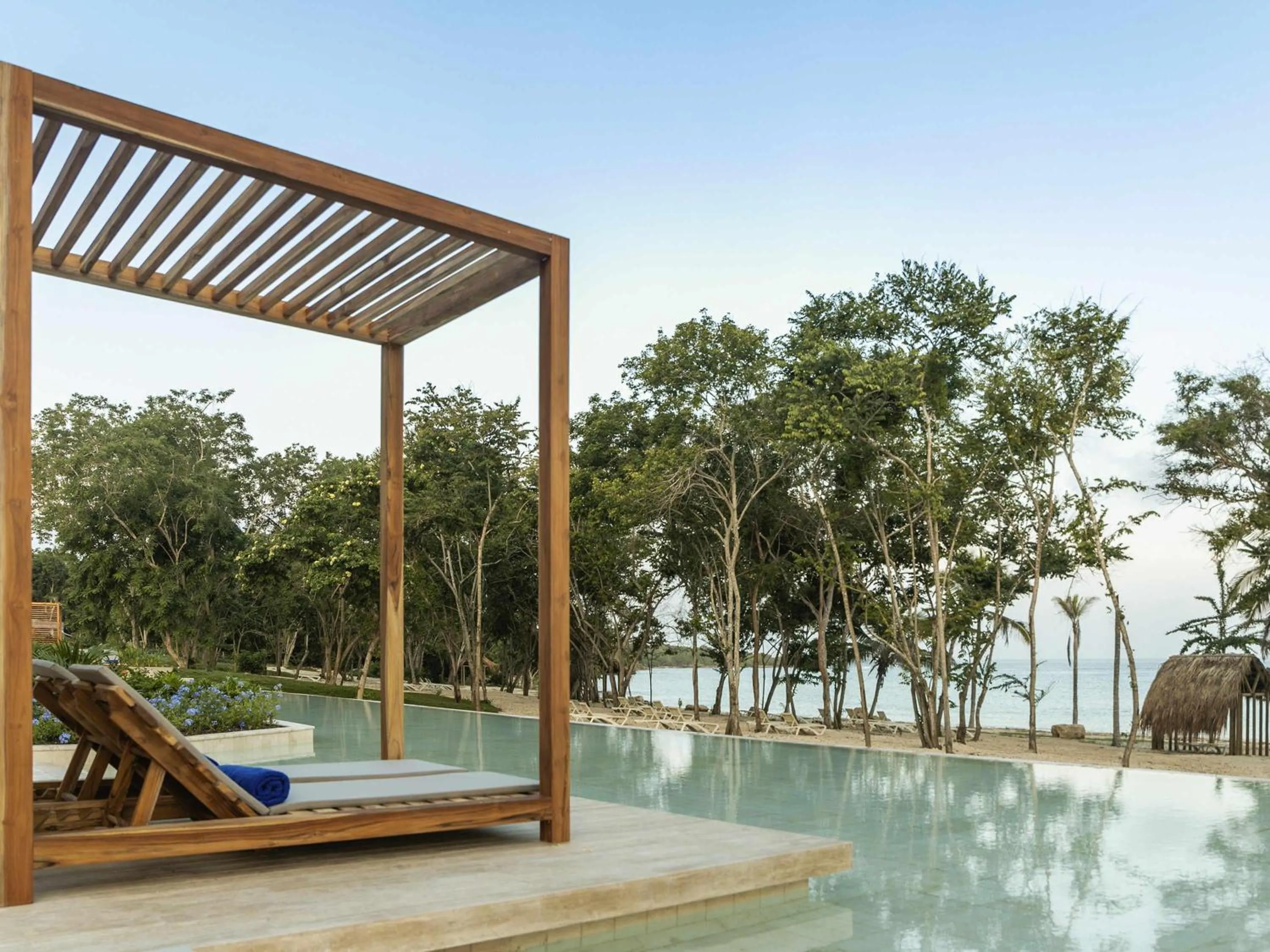 Pool view in Sofitel Barú Cartagena