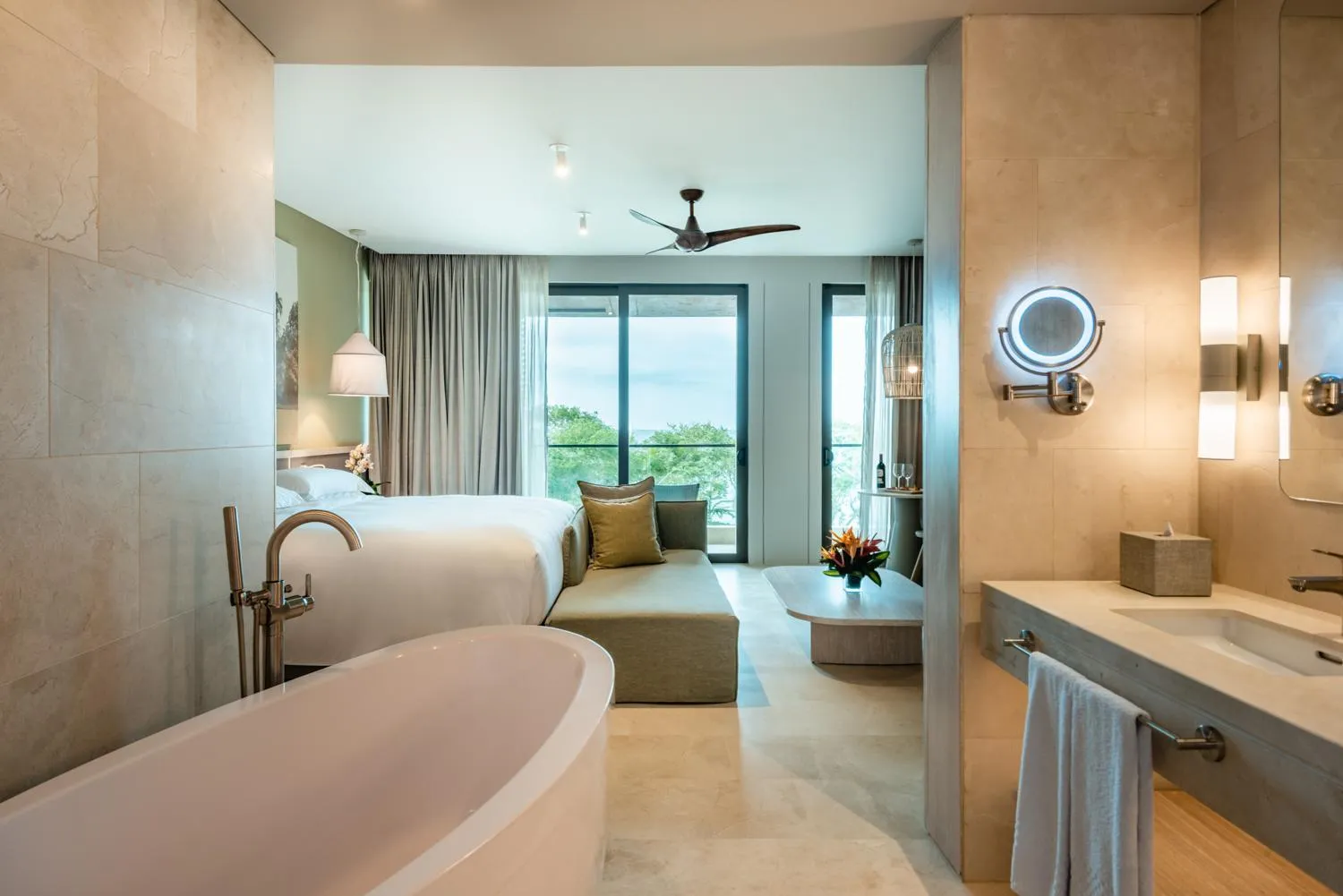 Bed in Sofitel Barú Cartagena