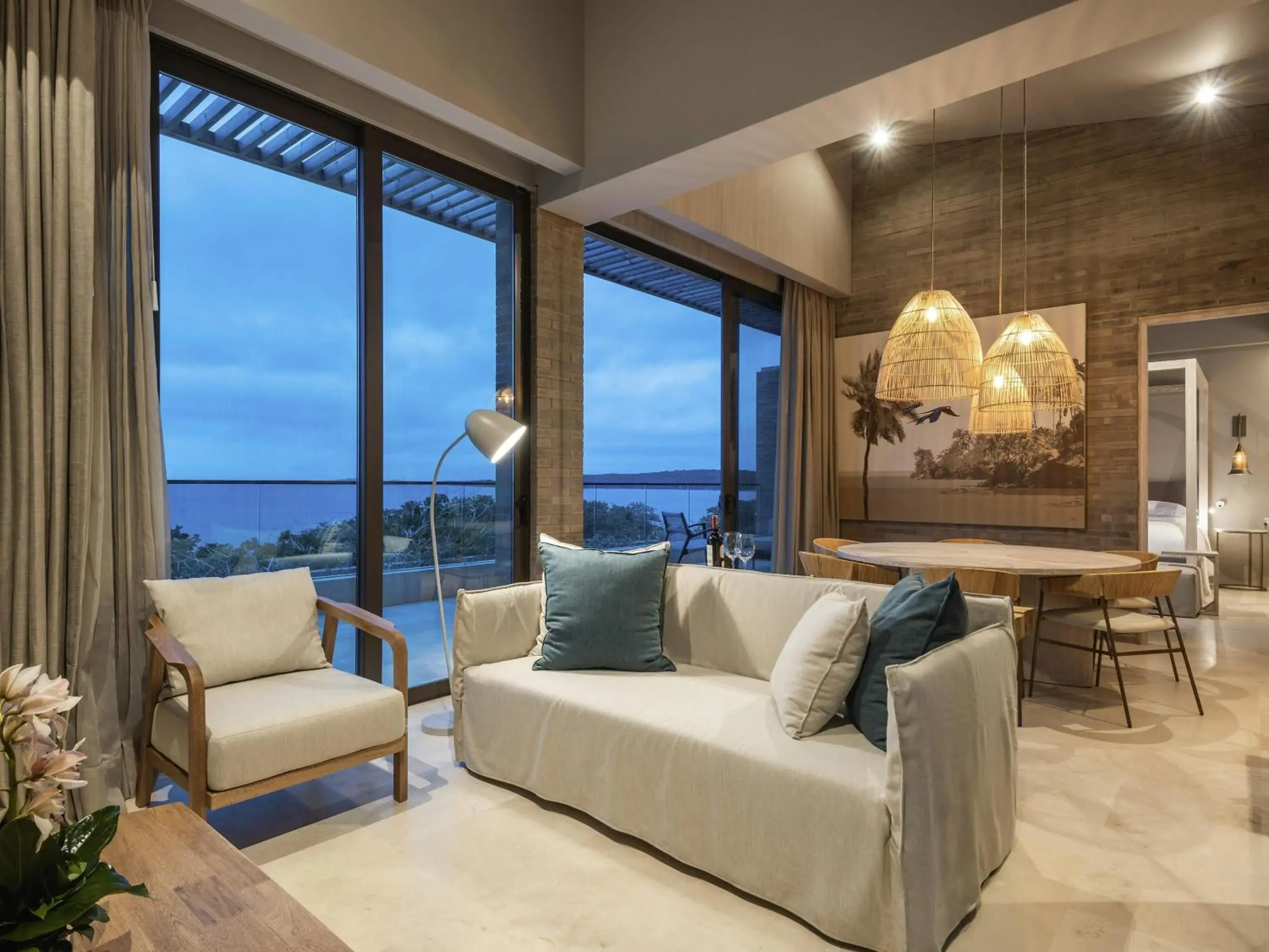 Two-Bedroom Caribbean Family Penthouse with One King Bed, Two Twin Beds and Ocean View in Sofitel Barú Cartagena Two-Bedroom Caribbean Family Penthouse with One King Bed, Two Twin Beds and Ocean View in Sofitel Barú Cartagena