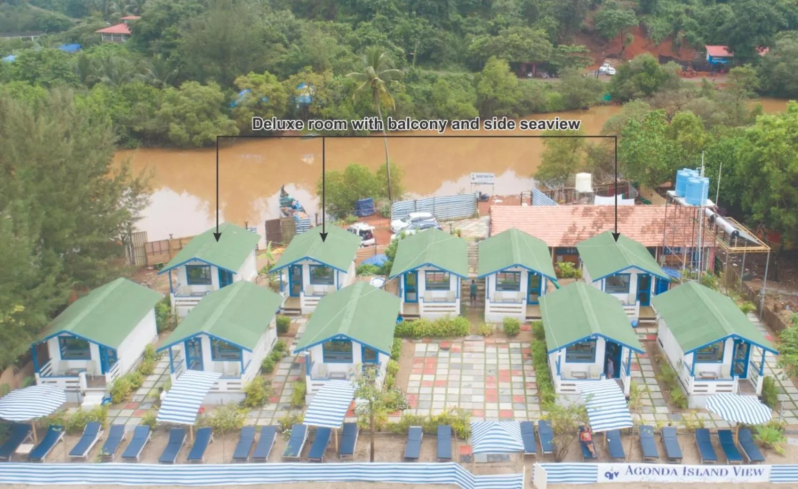 Property building in Agonda island view