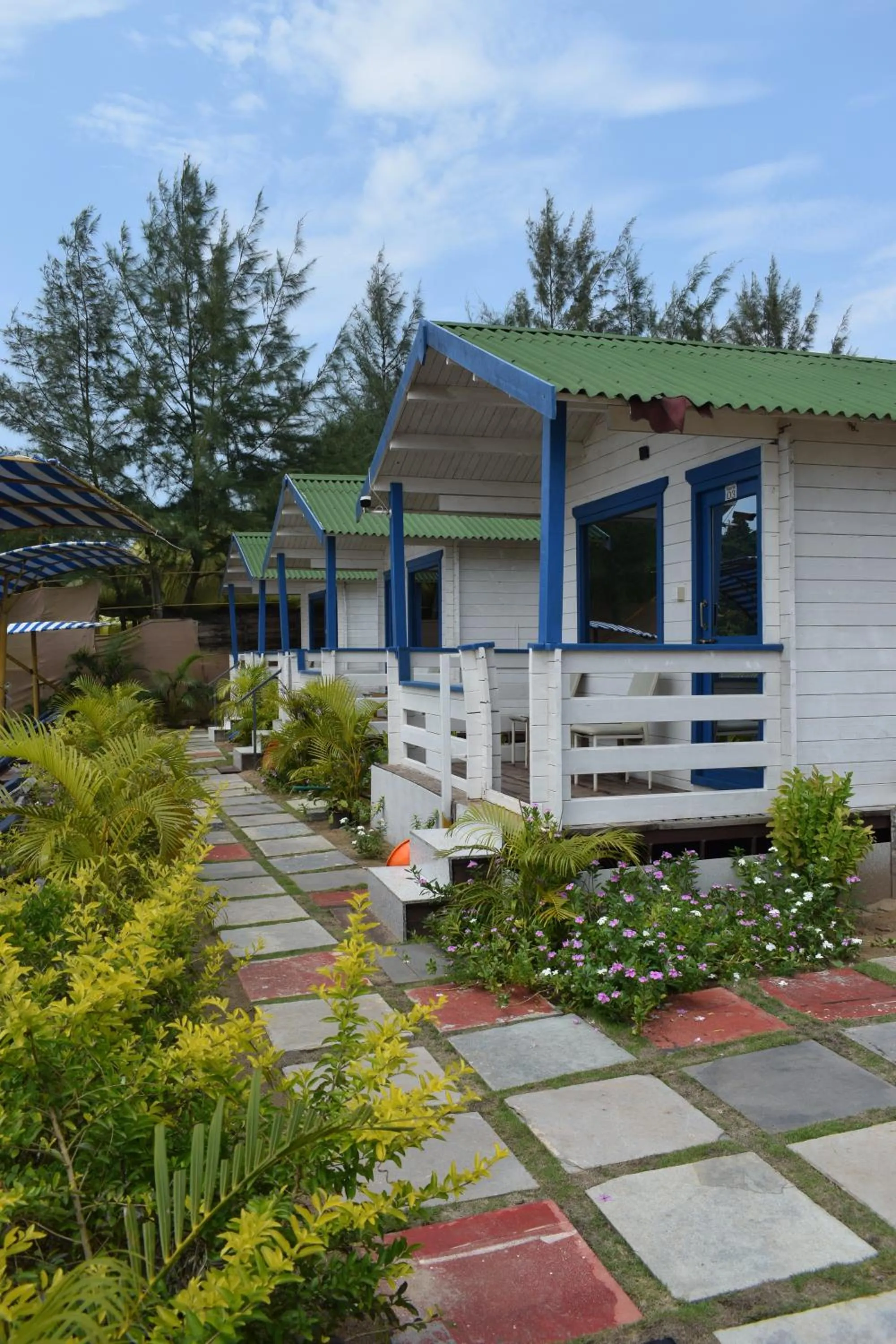 Garden view in Agonda island view