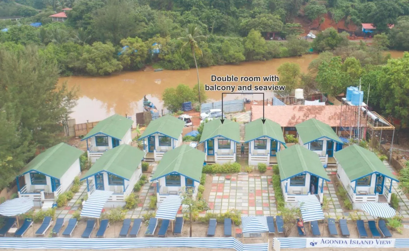 Property building in Agonda island view