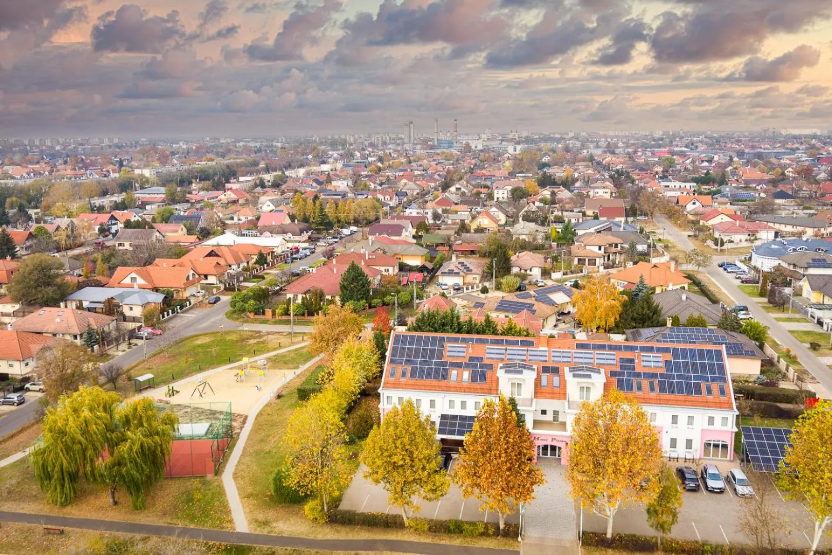 Bird's eye view in Platan Hotel