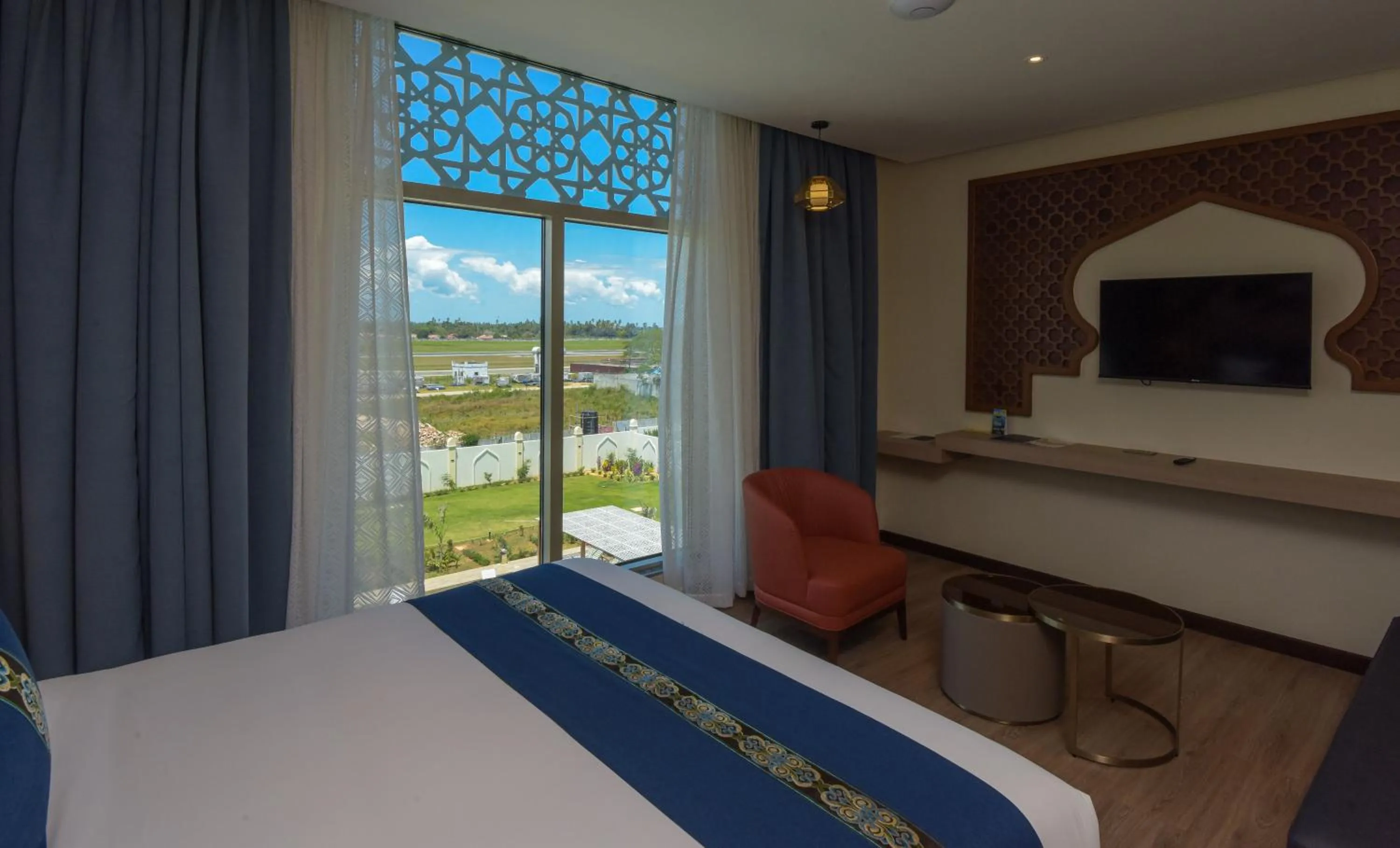 View (from property/room), Bed in Golden Tulip Zanzibar Airport Hotel & Spa