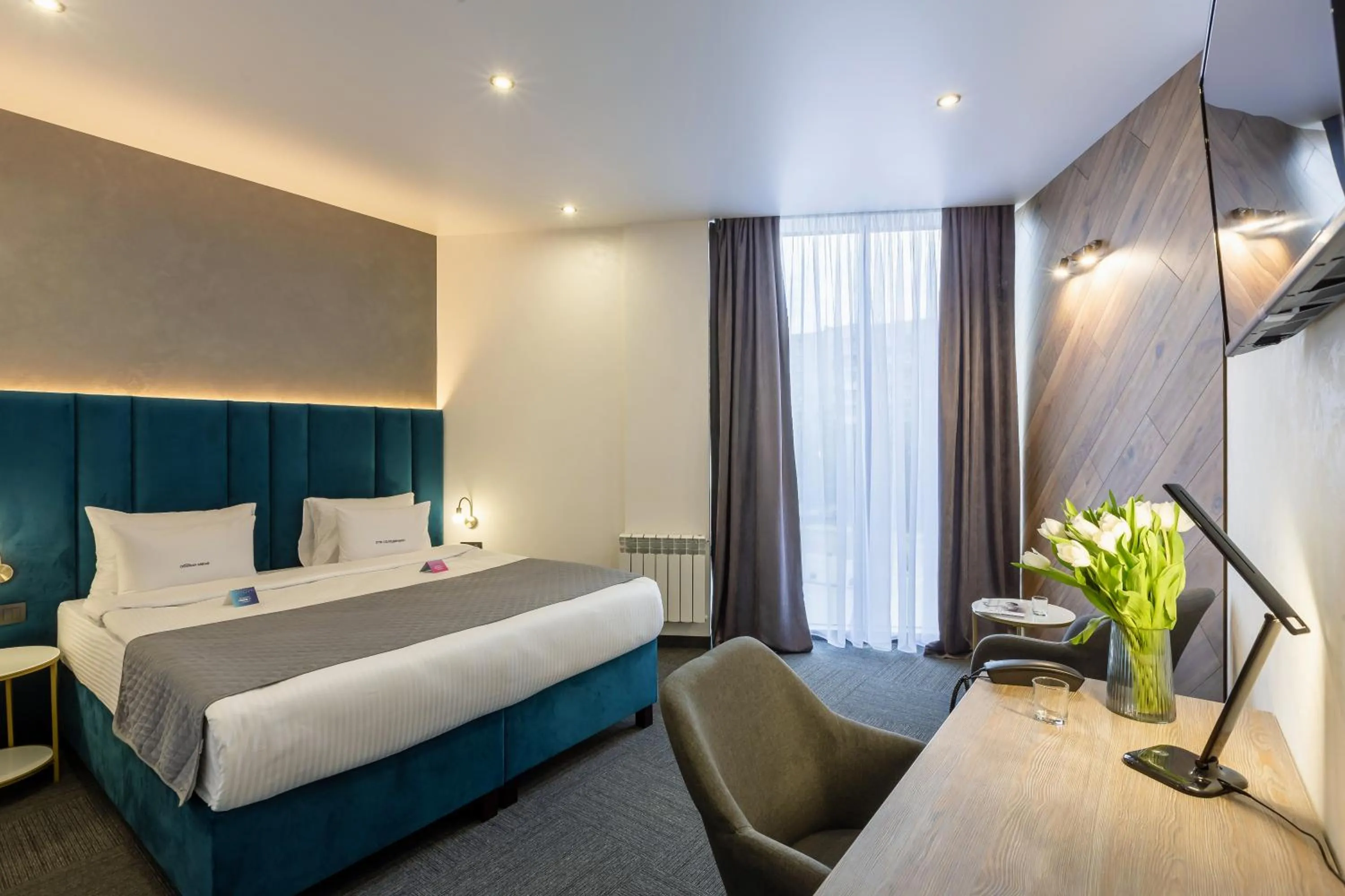 Bed in Ribas Rooms Bila Tserkva