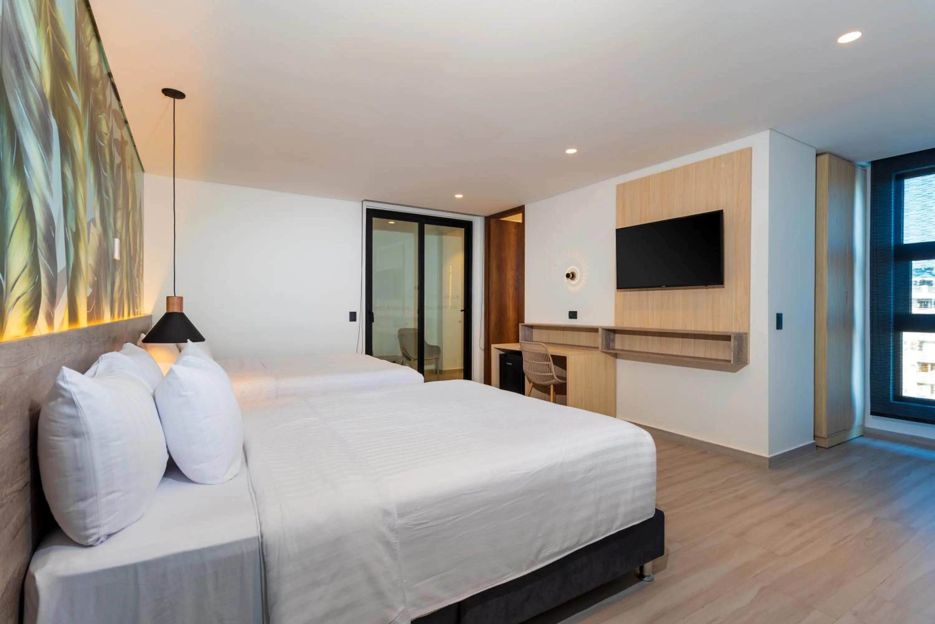 Bed in Sea Avenue Hotel