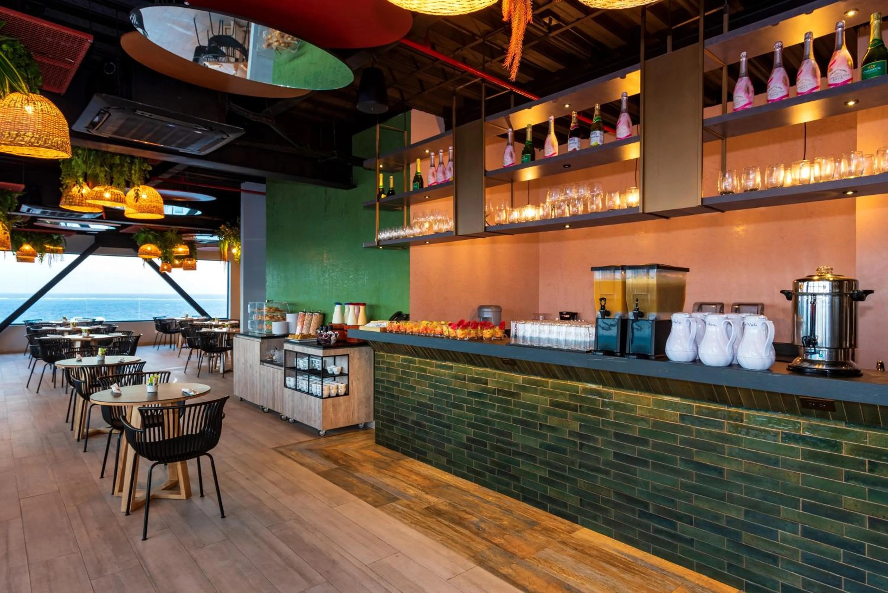 American breakfast in Sea Avenue Hotel