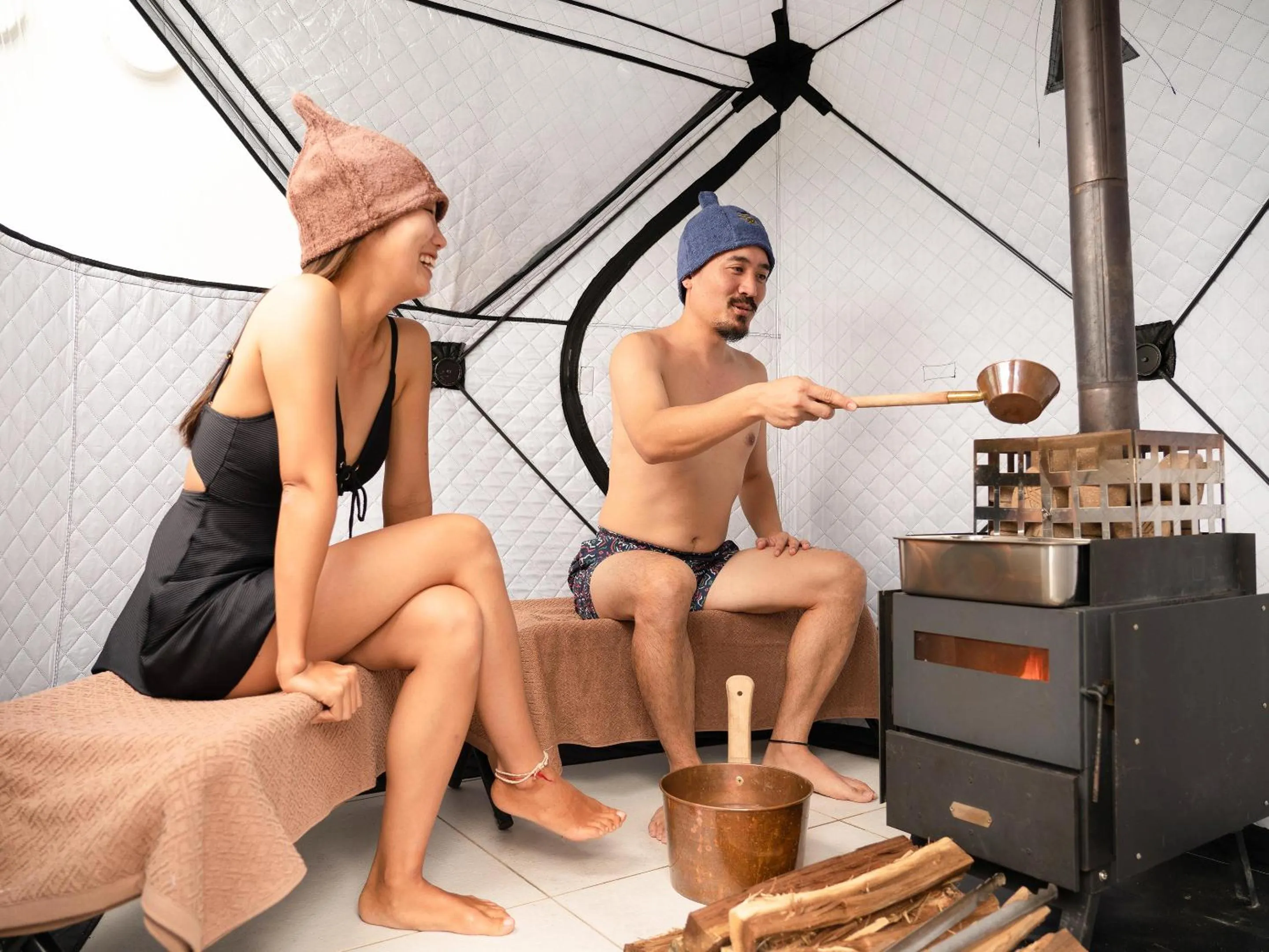 Sauna in Blue Rela Luxe Resort Okinawa