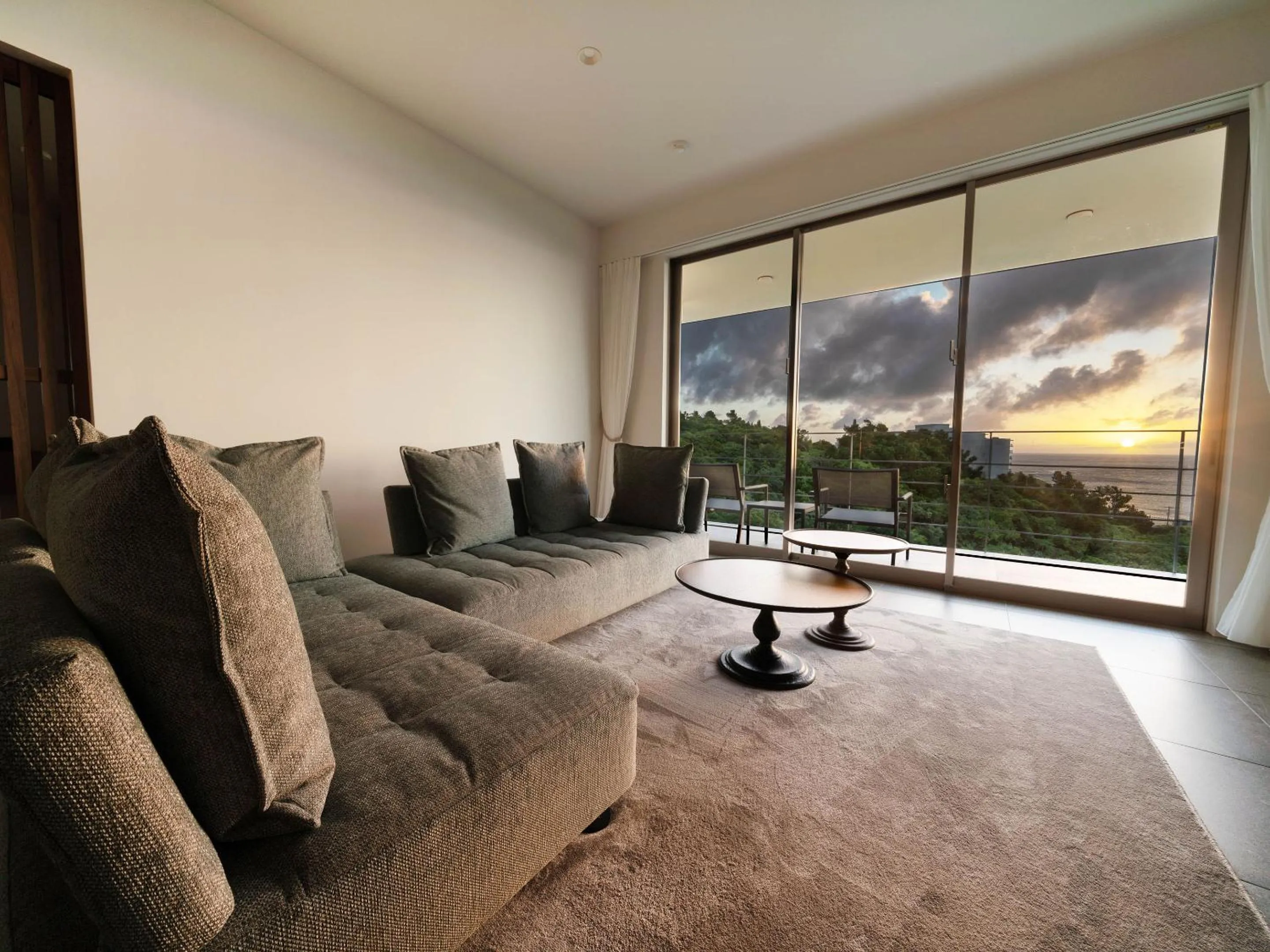 Living room in Blue Rela Luxe Resort Okinawa